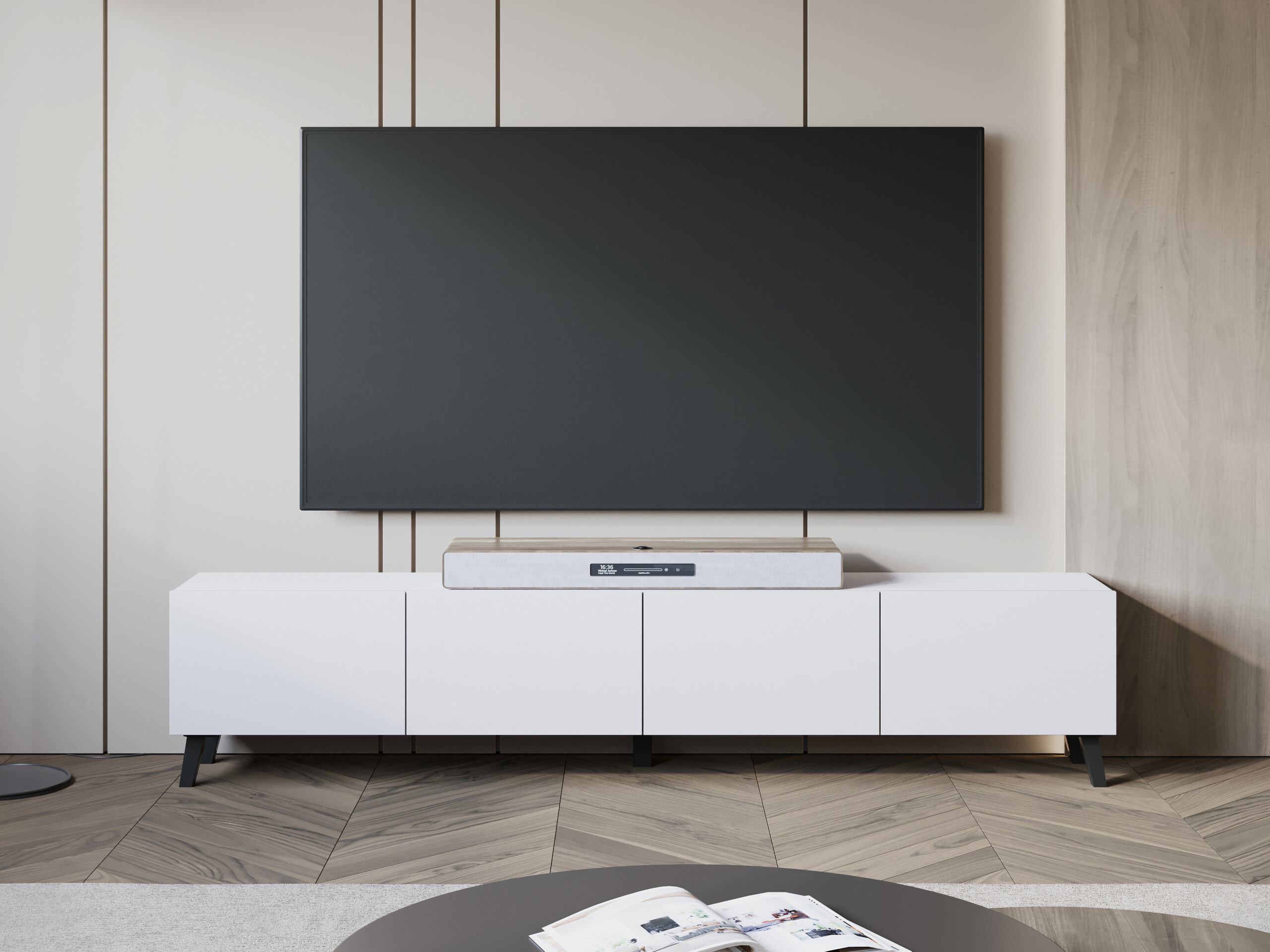 Mueble TV Levtive 101 (Blanco)