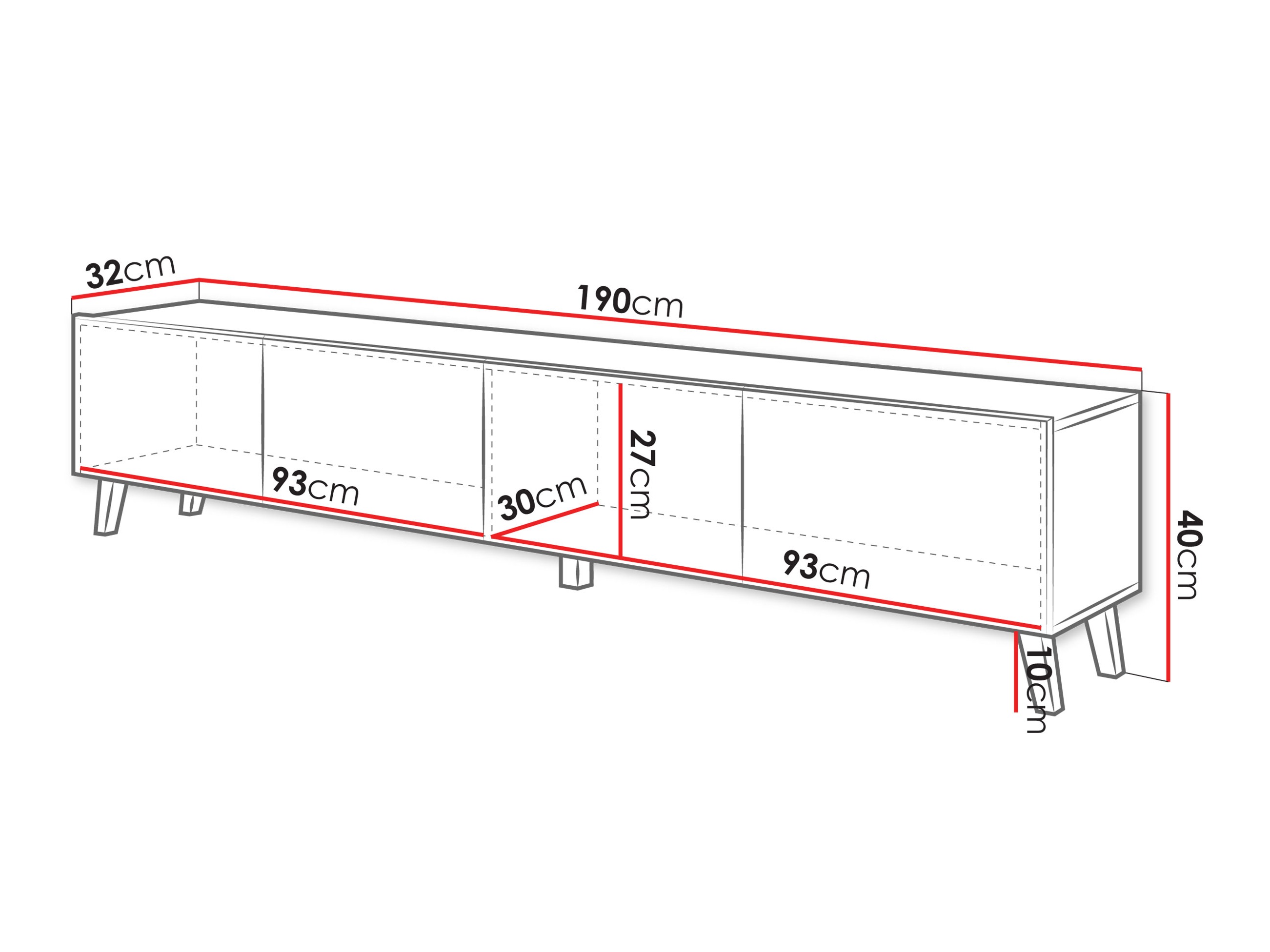 Mueble TV Levtive 101 (Grafito)