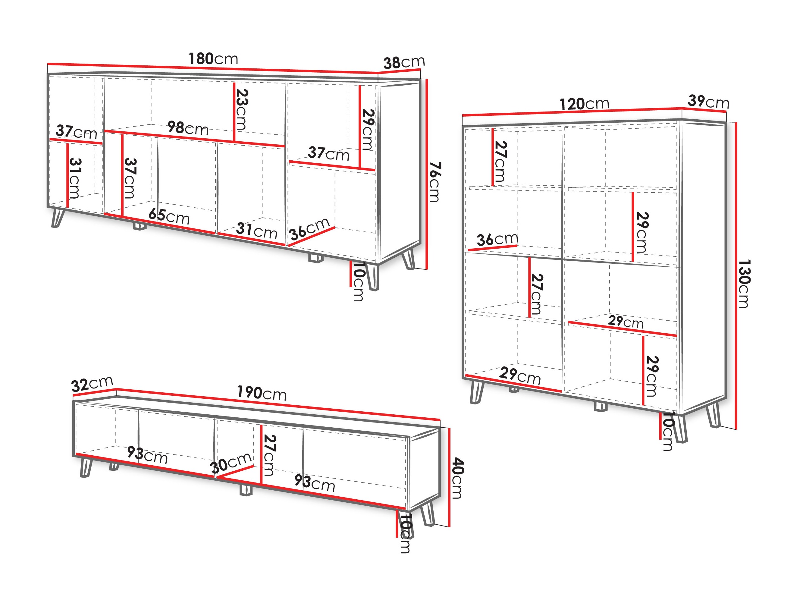 Conjunto de salón Levtive 104 (Cachemira)