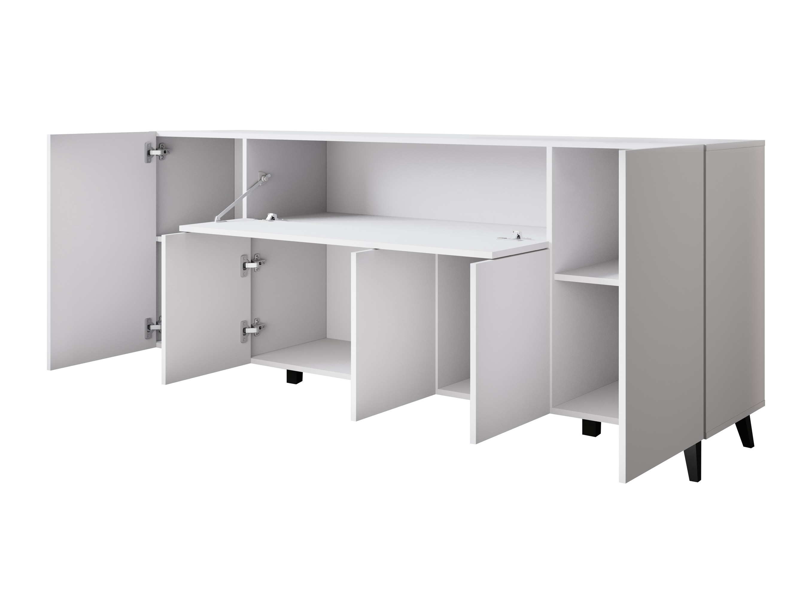 Conjunto de salón Levtive 104 (Madera gris + Castaña)