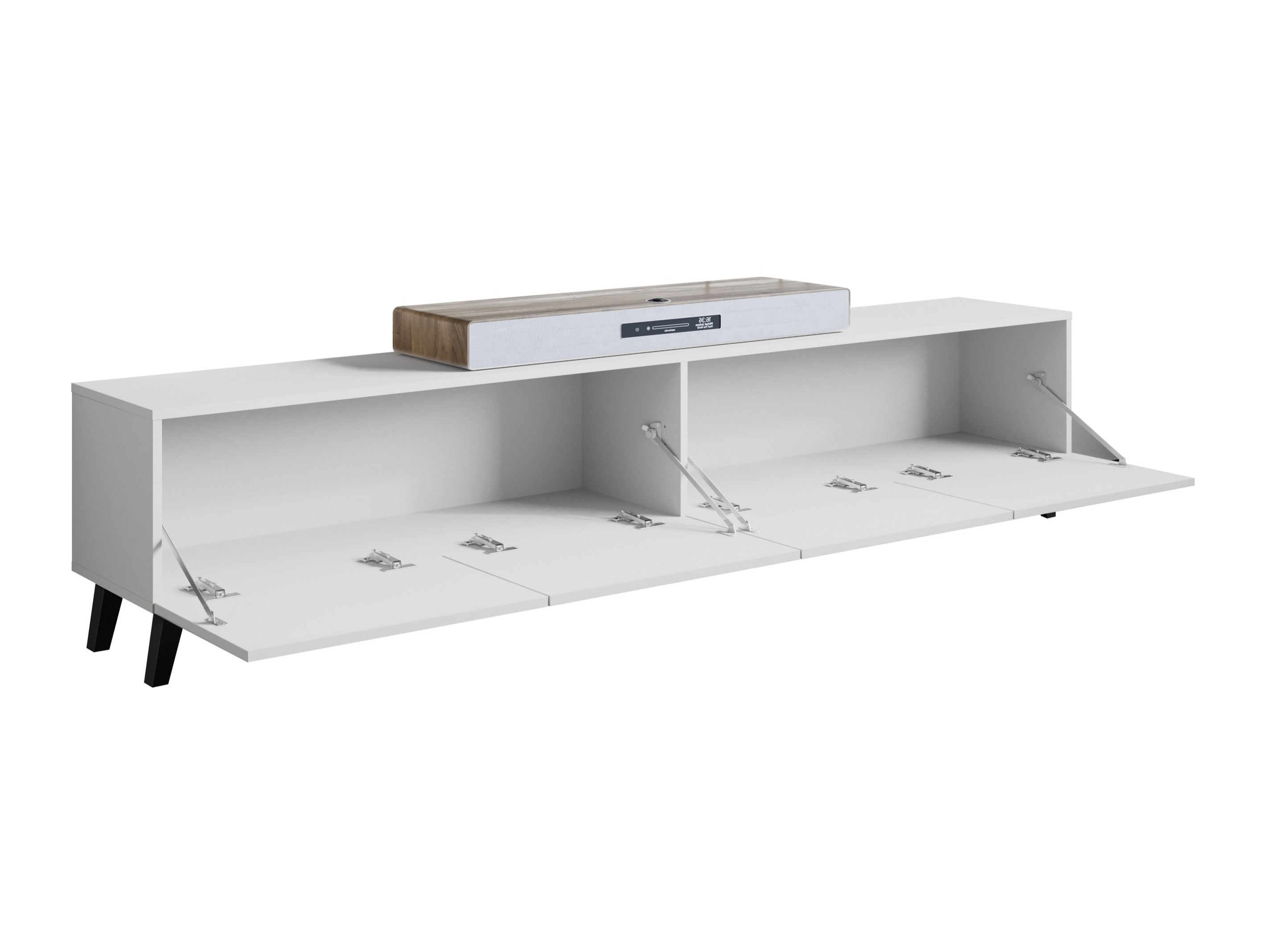 Conjunto de salón Levtive 104 (Madera gris + Castaña)
