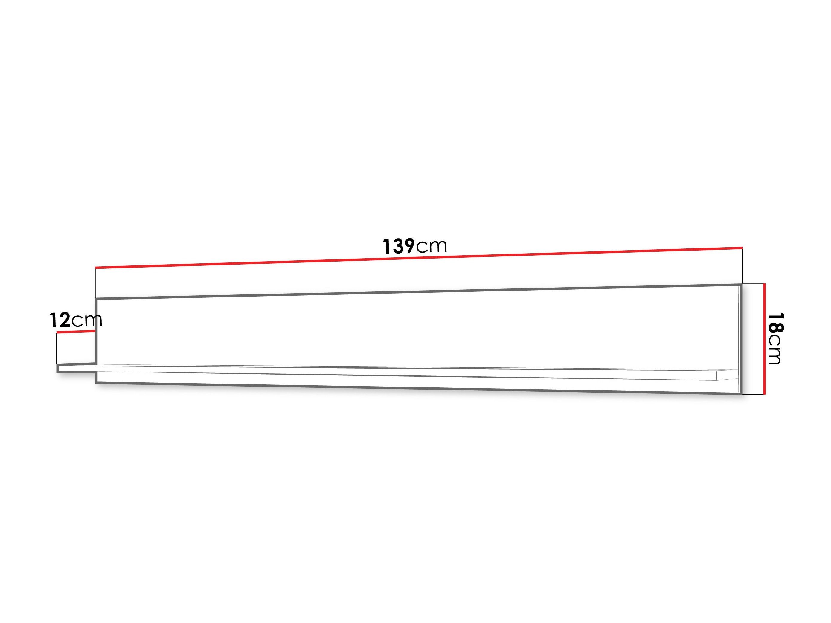 Estantería de pared Mirfivo 105 (Blanco)