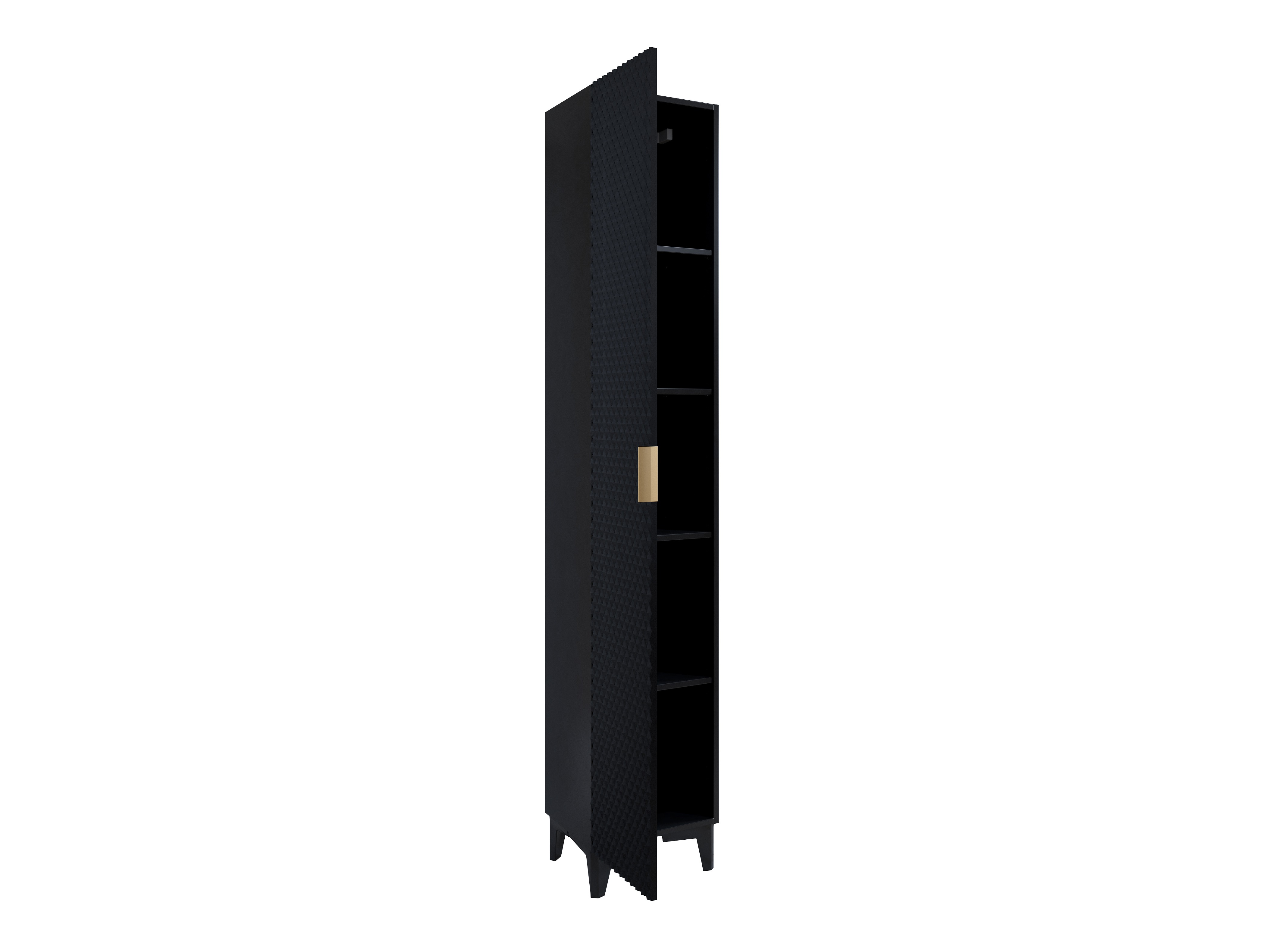 Armario de pie para baño Liretu 100 (Negro)