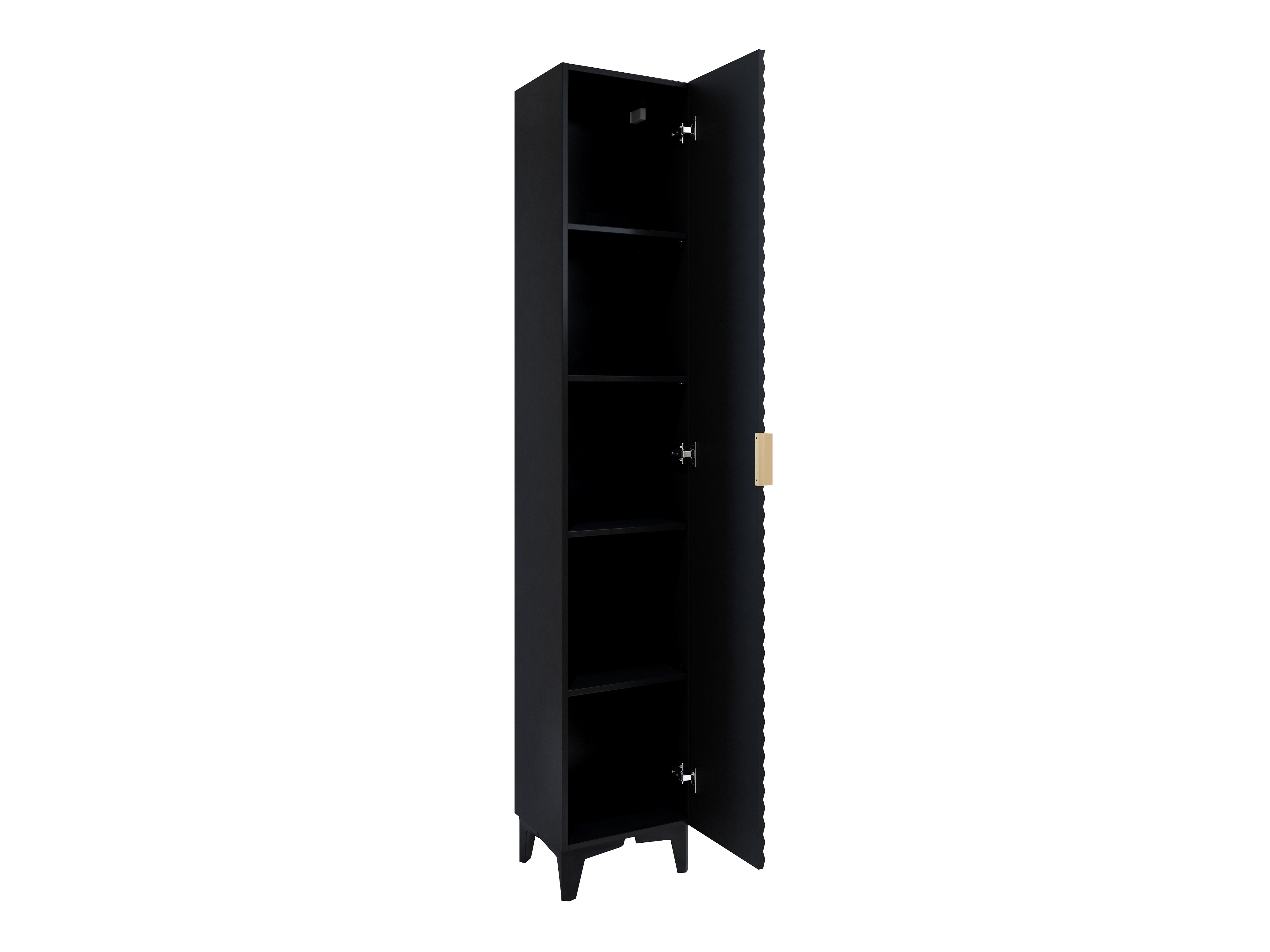 Armario de pie para baño Liretu 100 (Negro)