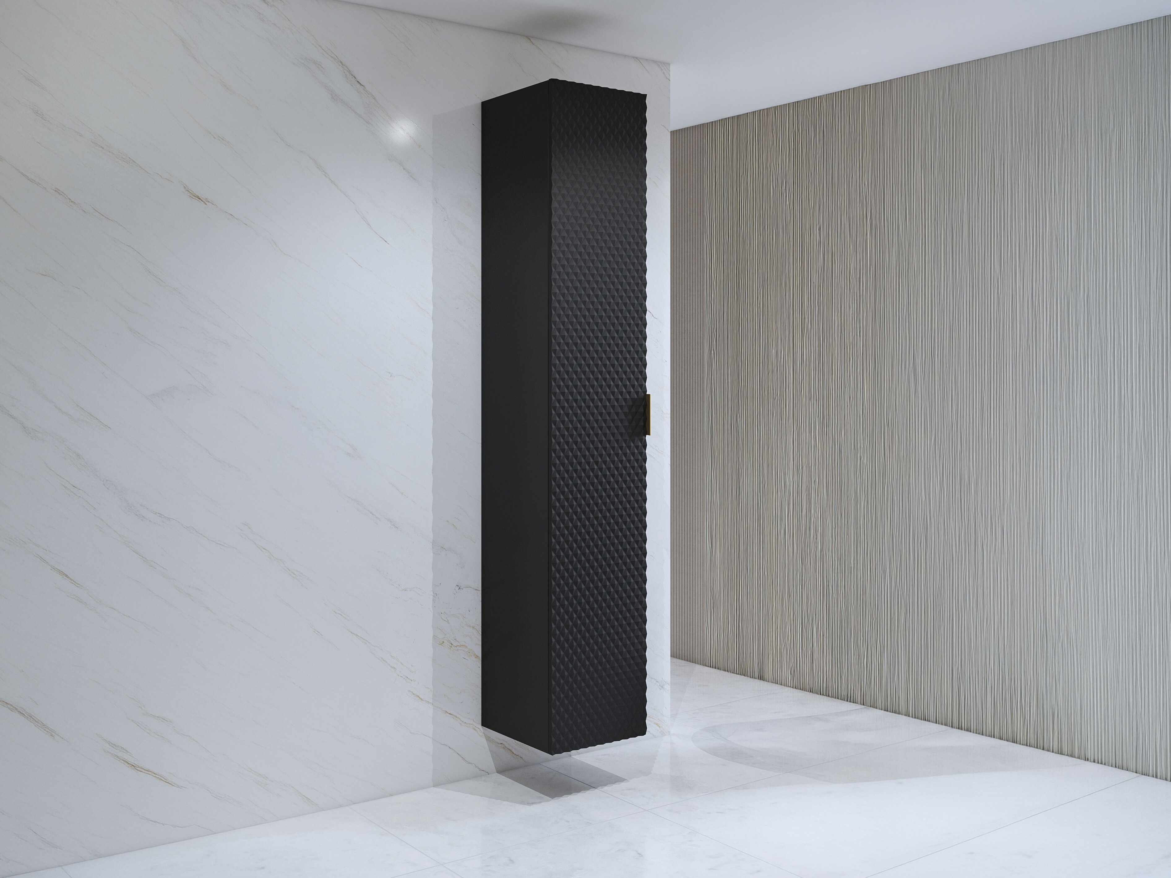 Armario colgante para baño Liretu 105 (Negro)