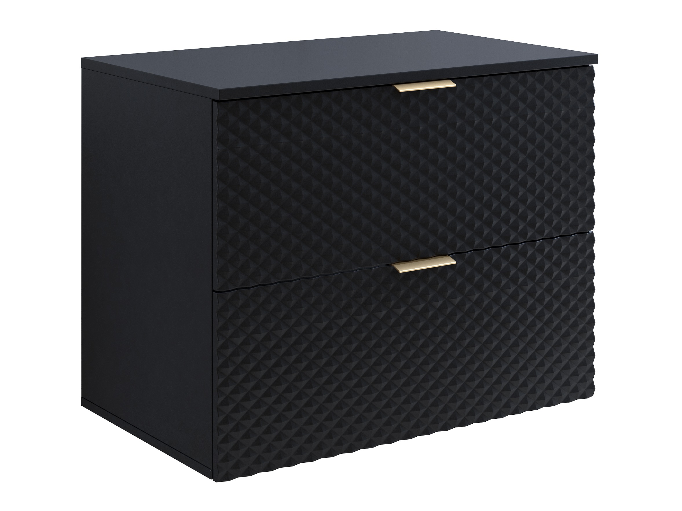 Armario de baño colgante para lavabo Liretu 107 (Negro)