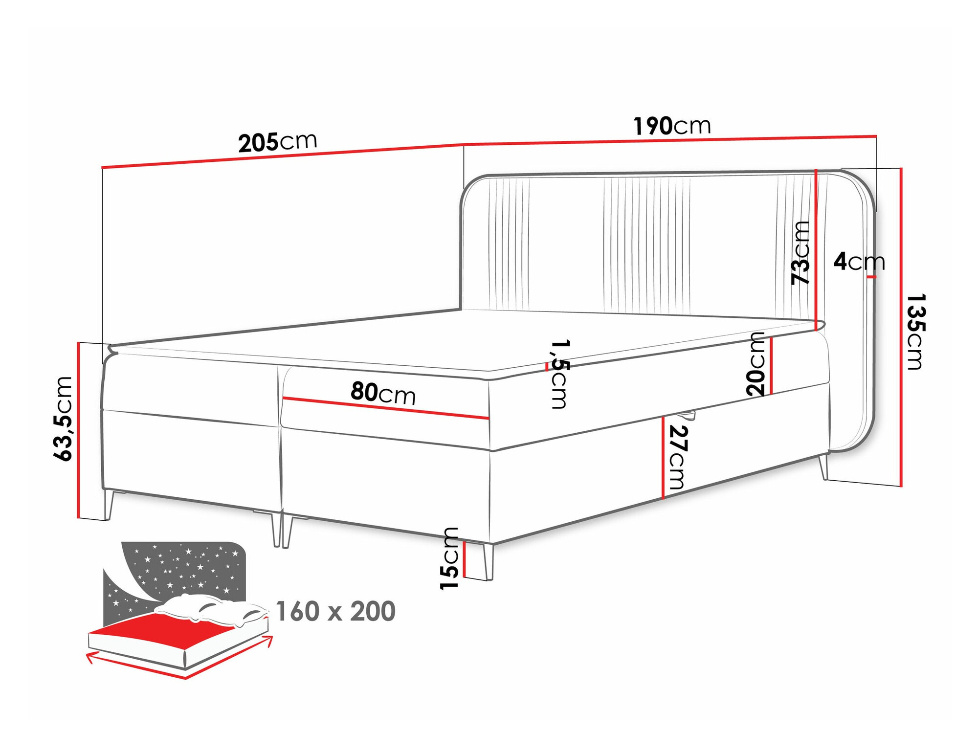 Cama continental SP6851