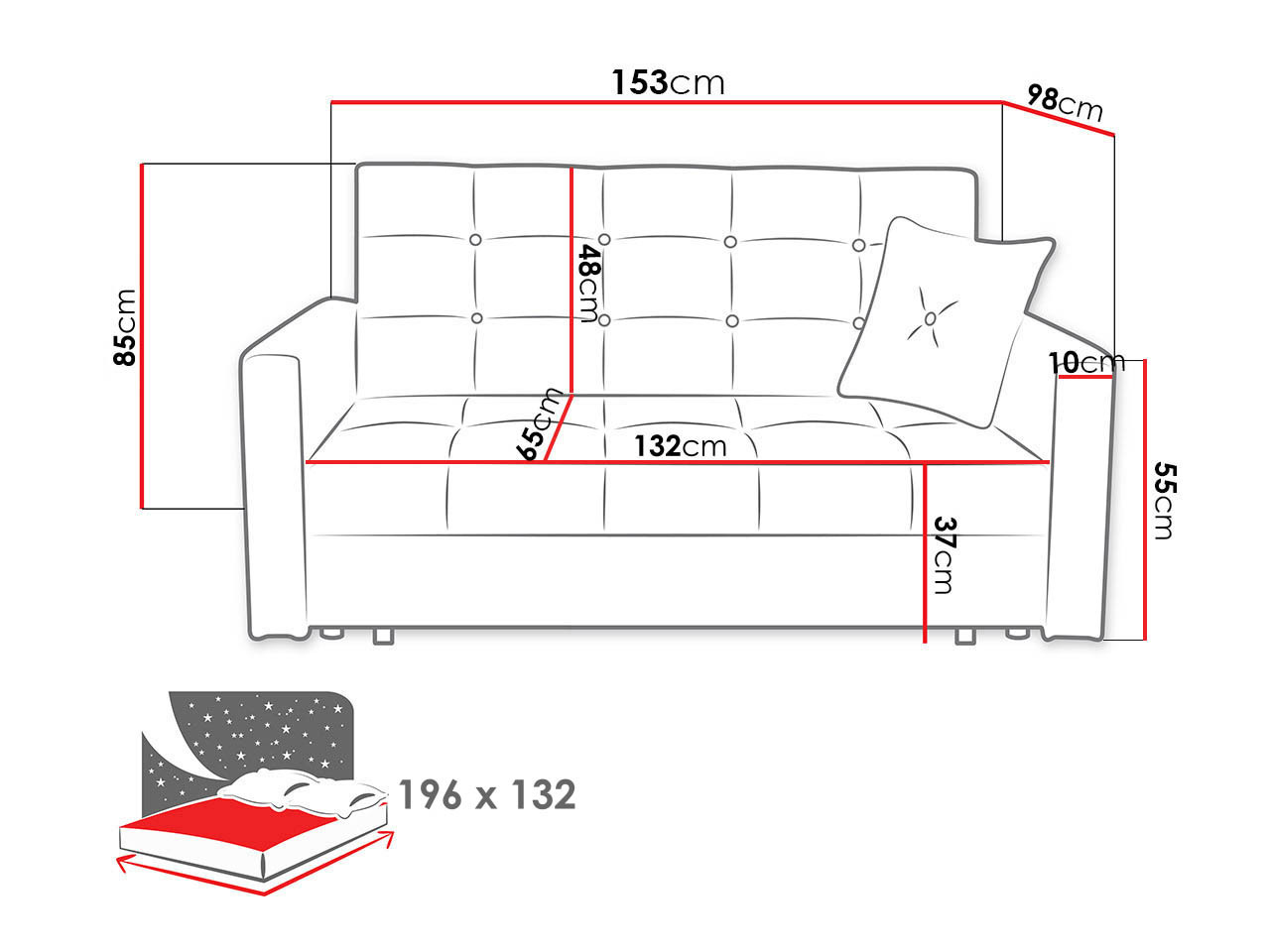Sofá cama SP6850