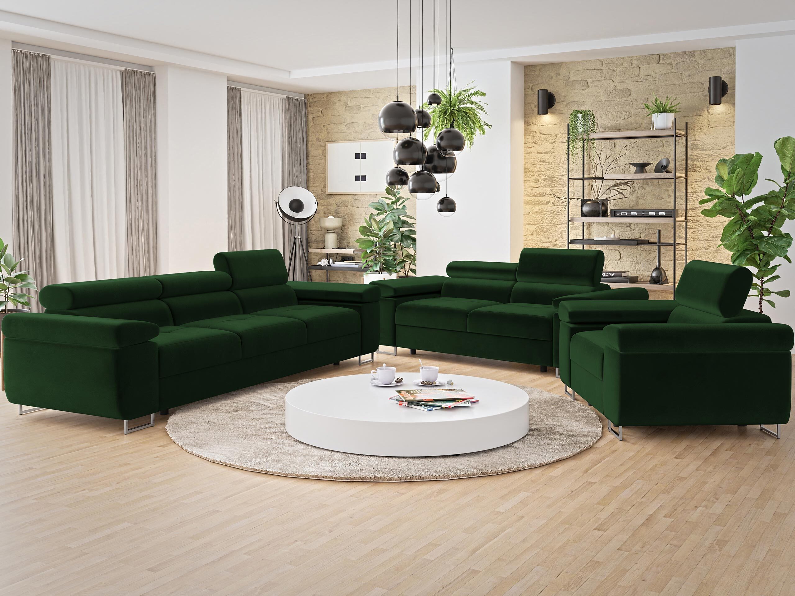 Conjunto de muebles tapizado Comfivo Vinetum (Polo 889)
