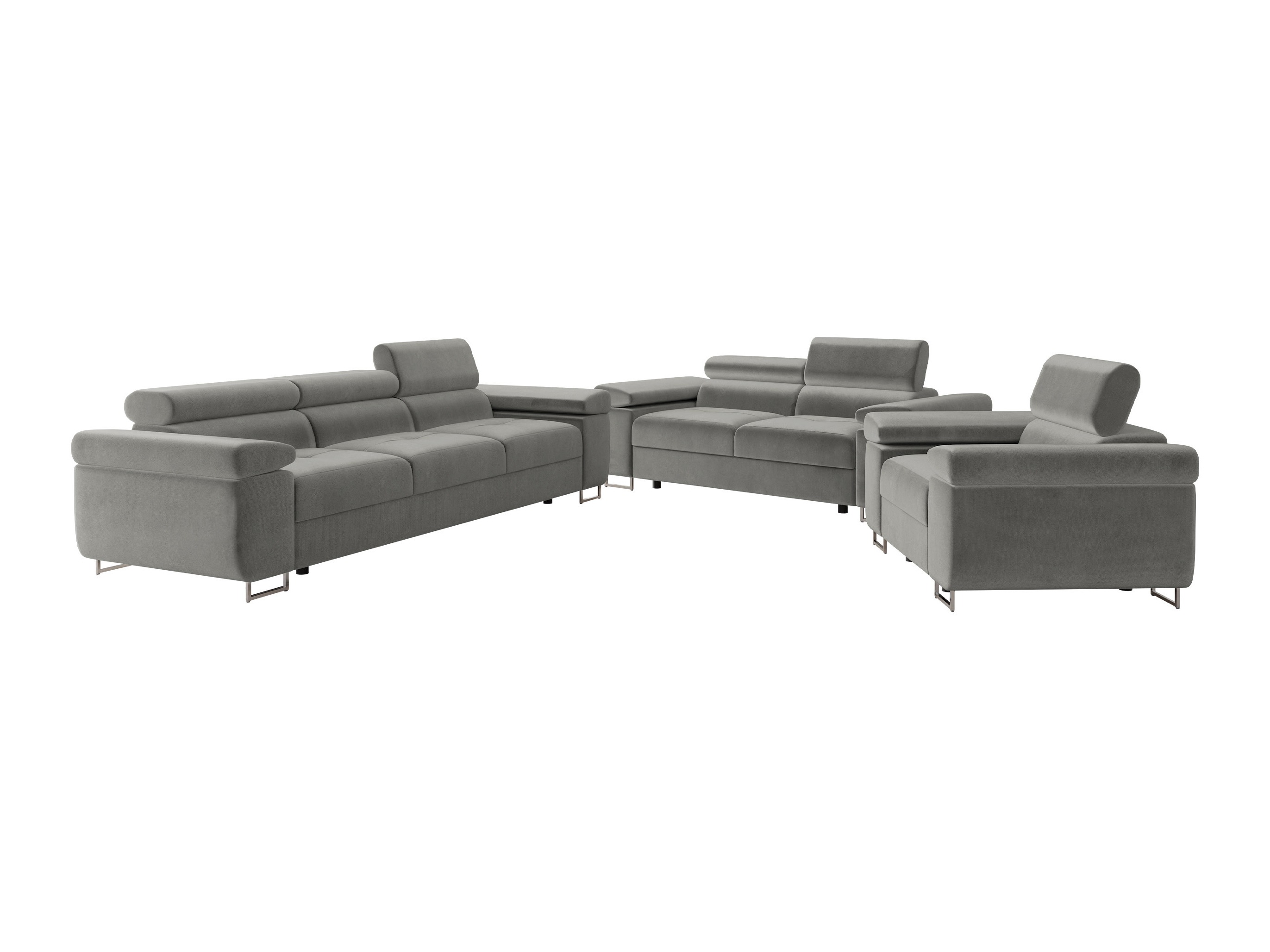 Conjunto de muebles tapizado Comfivo Vinetum (Polo 894)