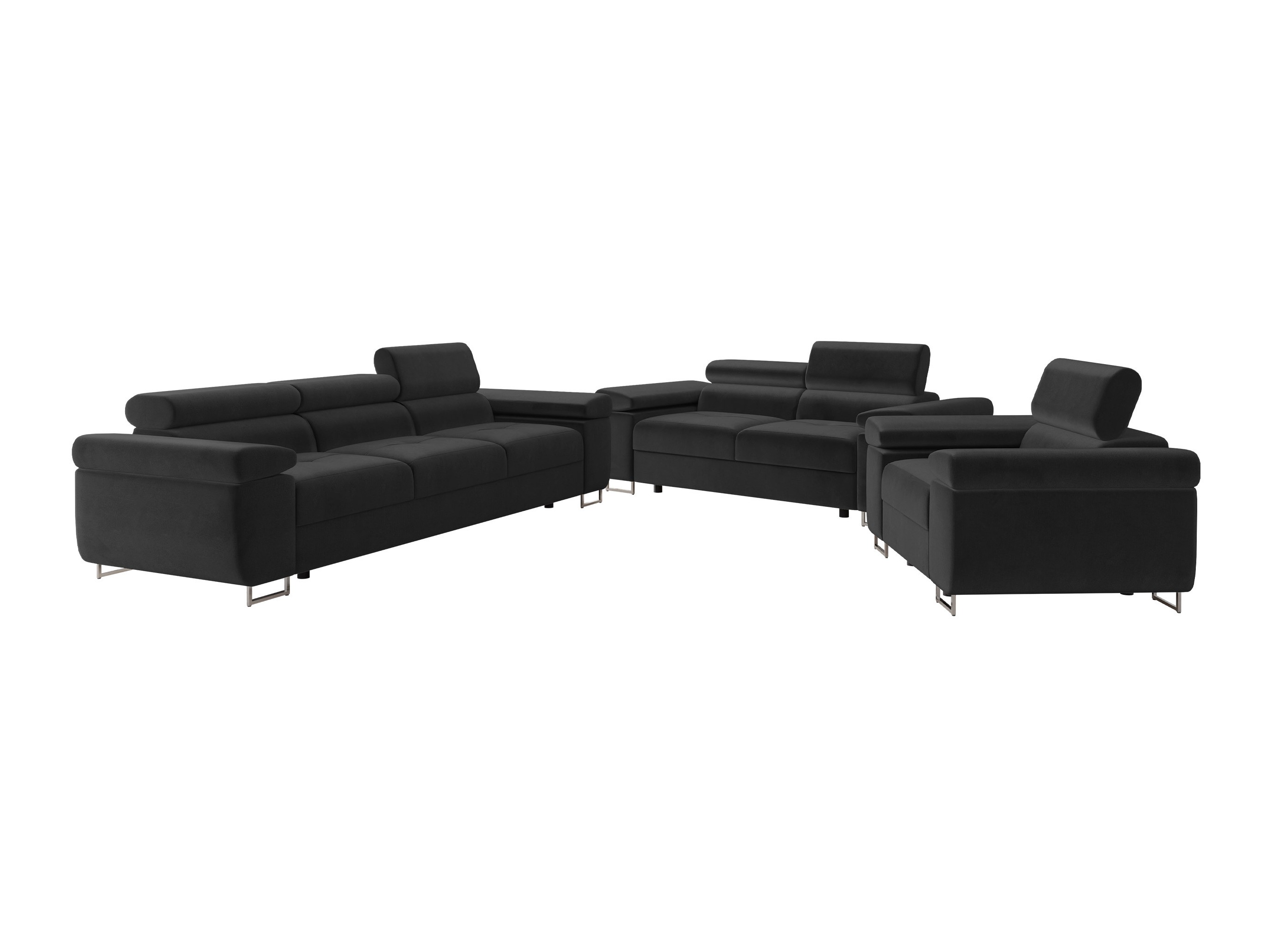 Conjunto de muebles tapizado Comfivo Vinetum (Polo 897)