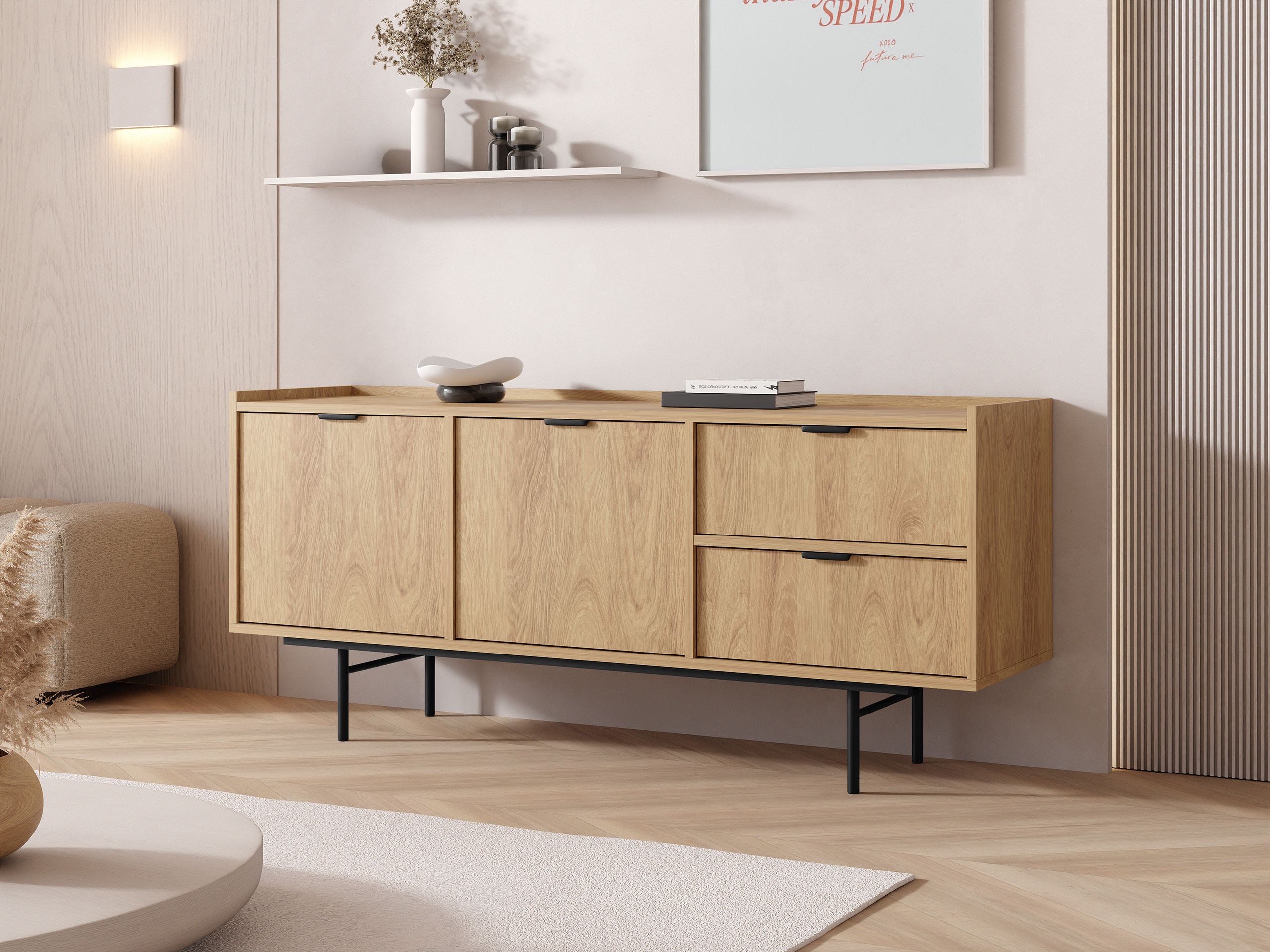 Cómoda Floelbe 100 (Roble)