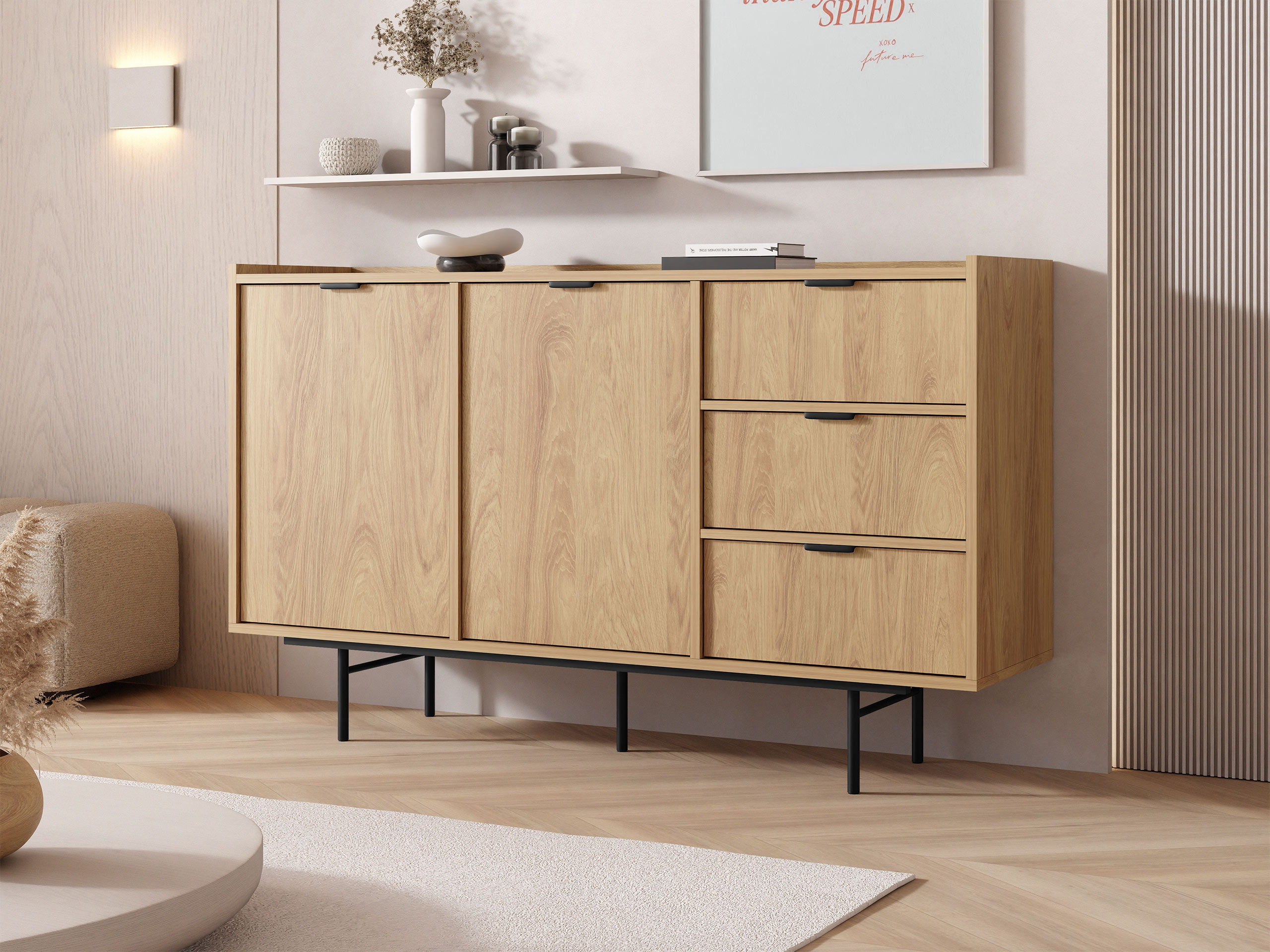 Cómoda Floelbe 101 (Roble)