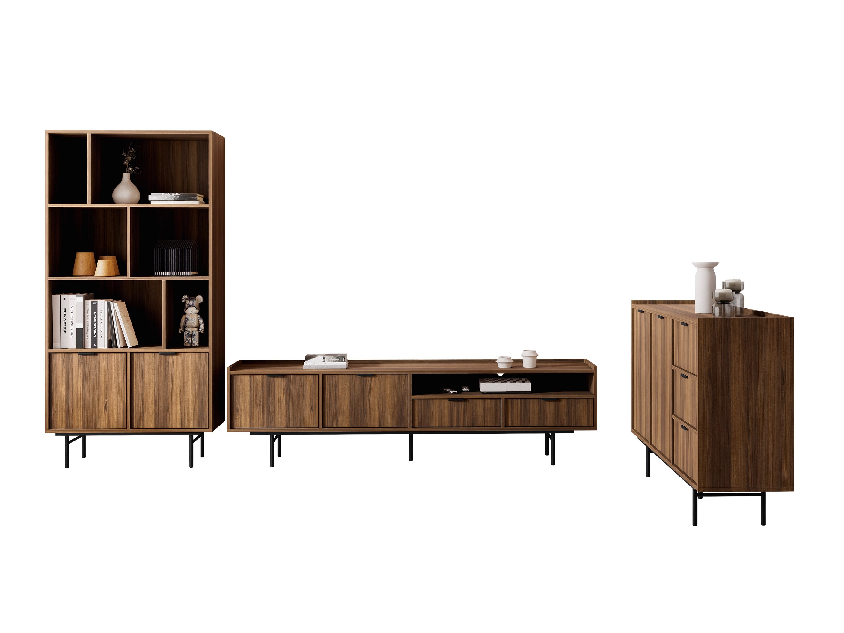 Conjunto de salón Floelbe 108 (Nogal)