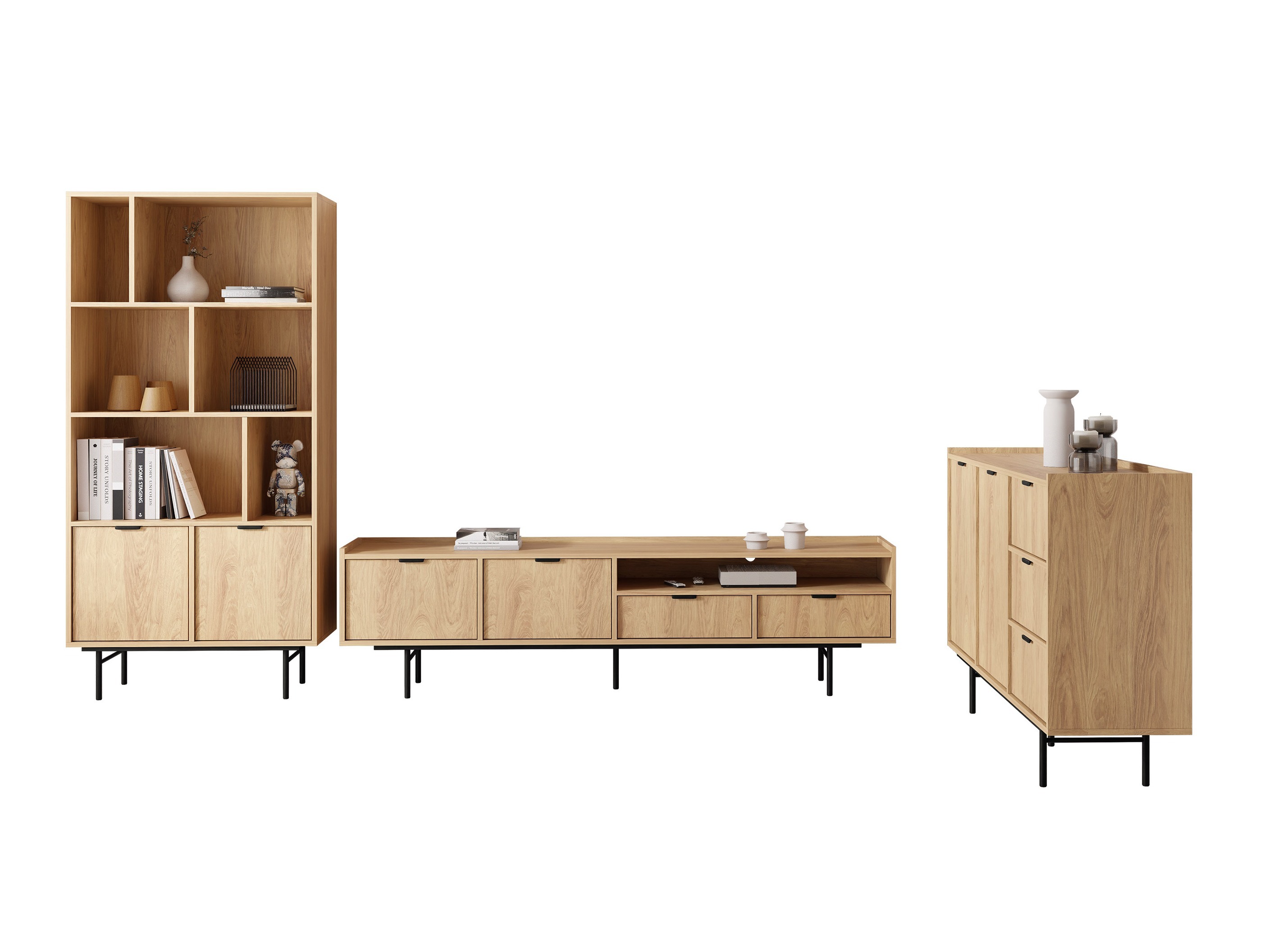 Conjunto de salón Floelbe 108 (Roble)