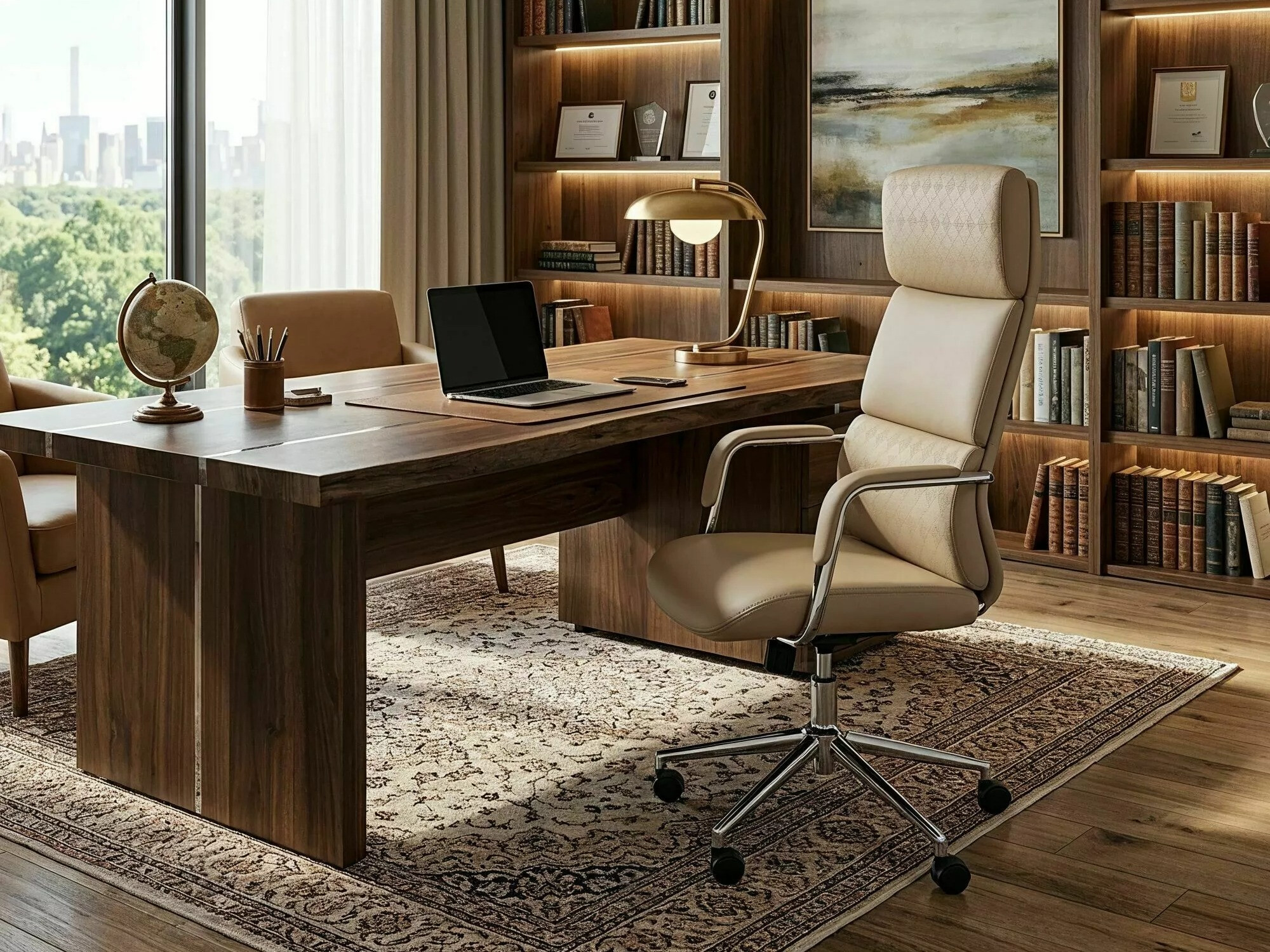 Silla de oficina Detroit 950 (Beige)