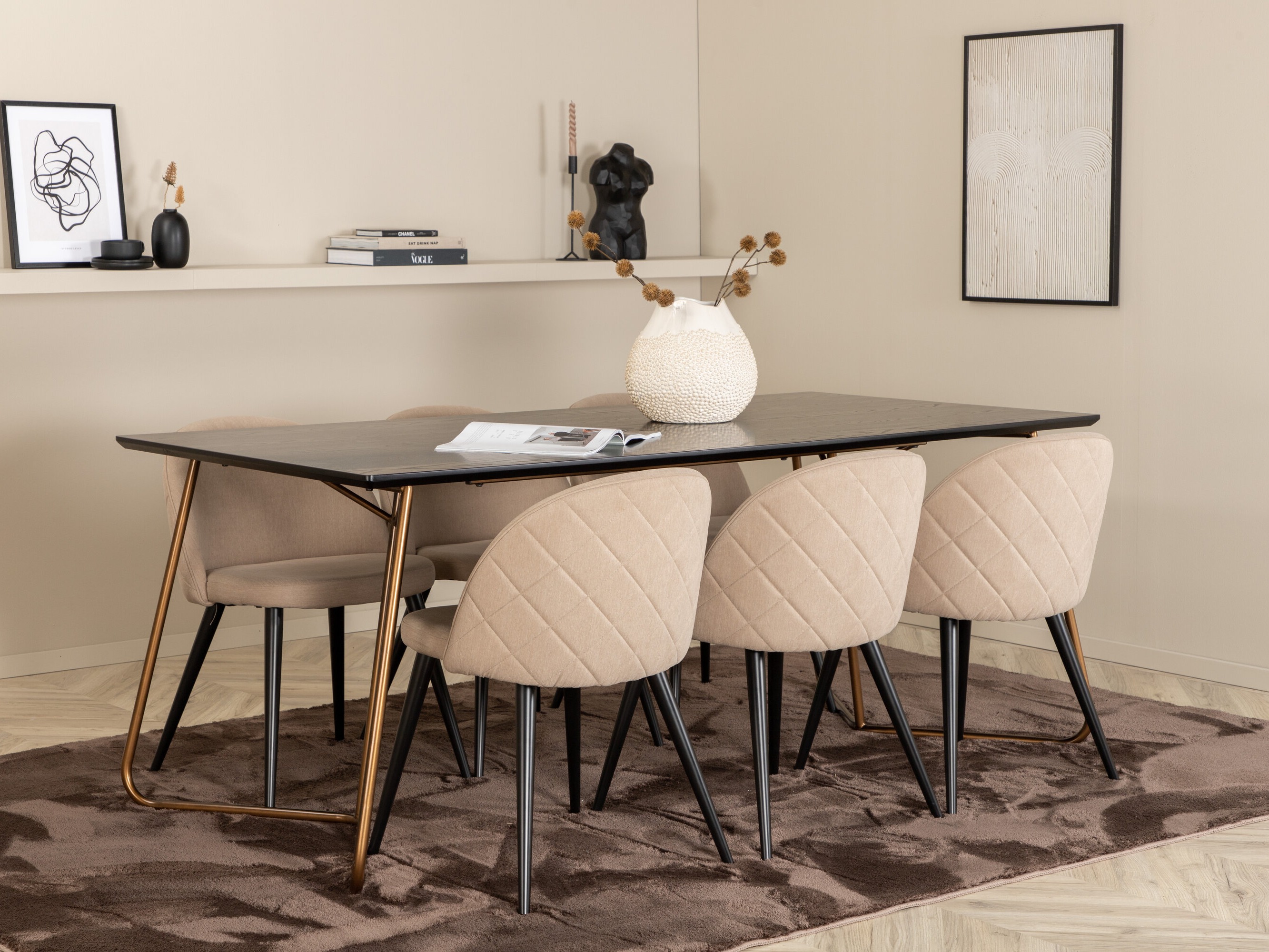 Conjunto de mesas y sillas para comedor Dallas 3041