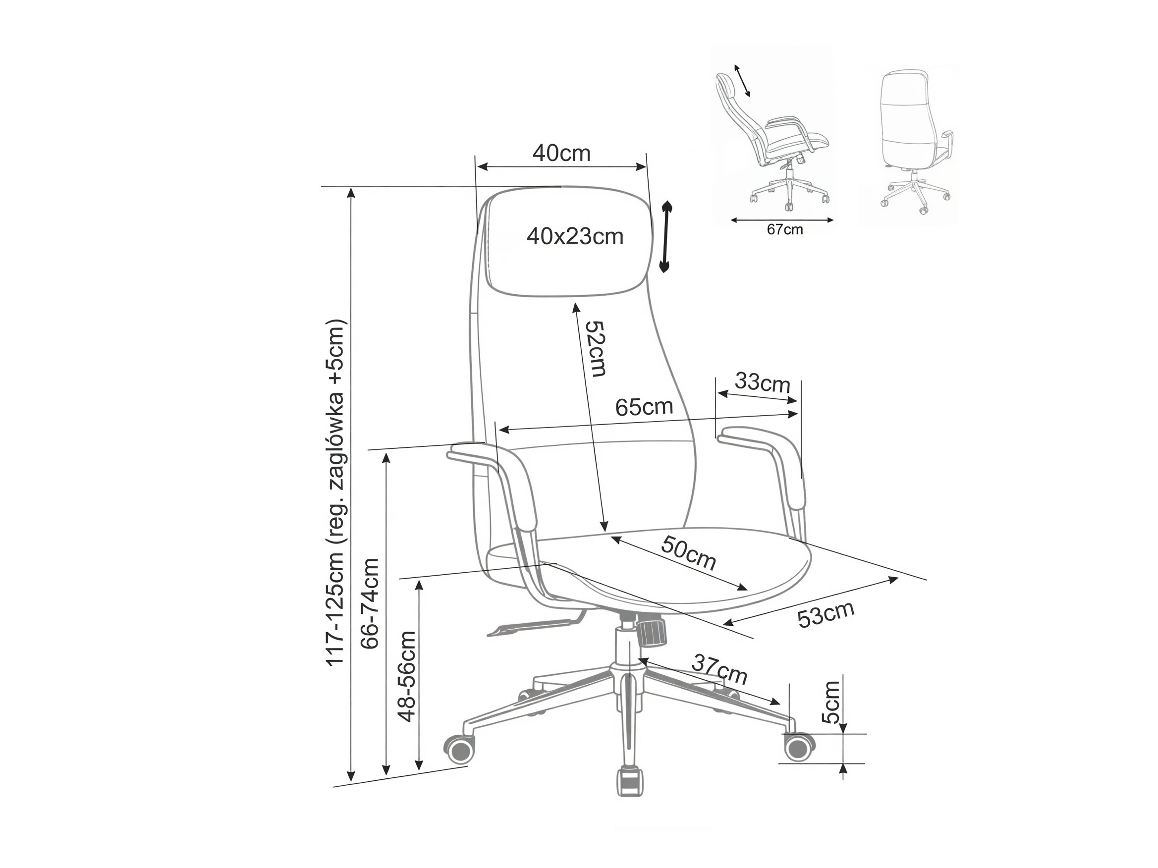 Silla de oficina Detroit 951 (Beige)
