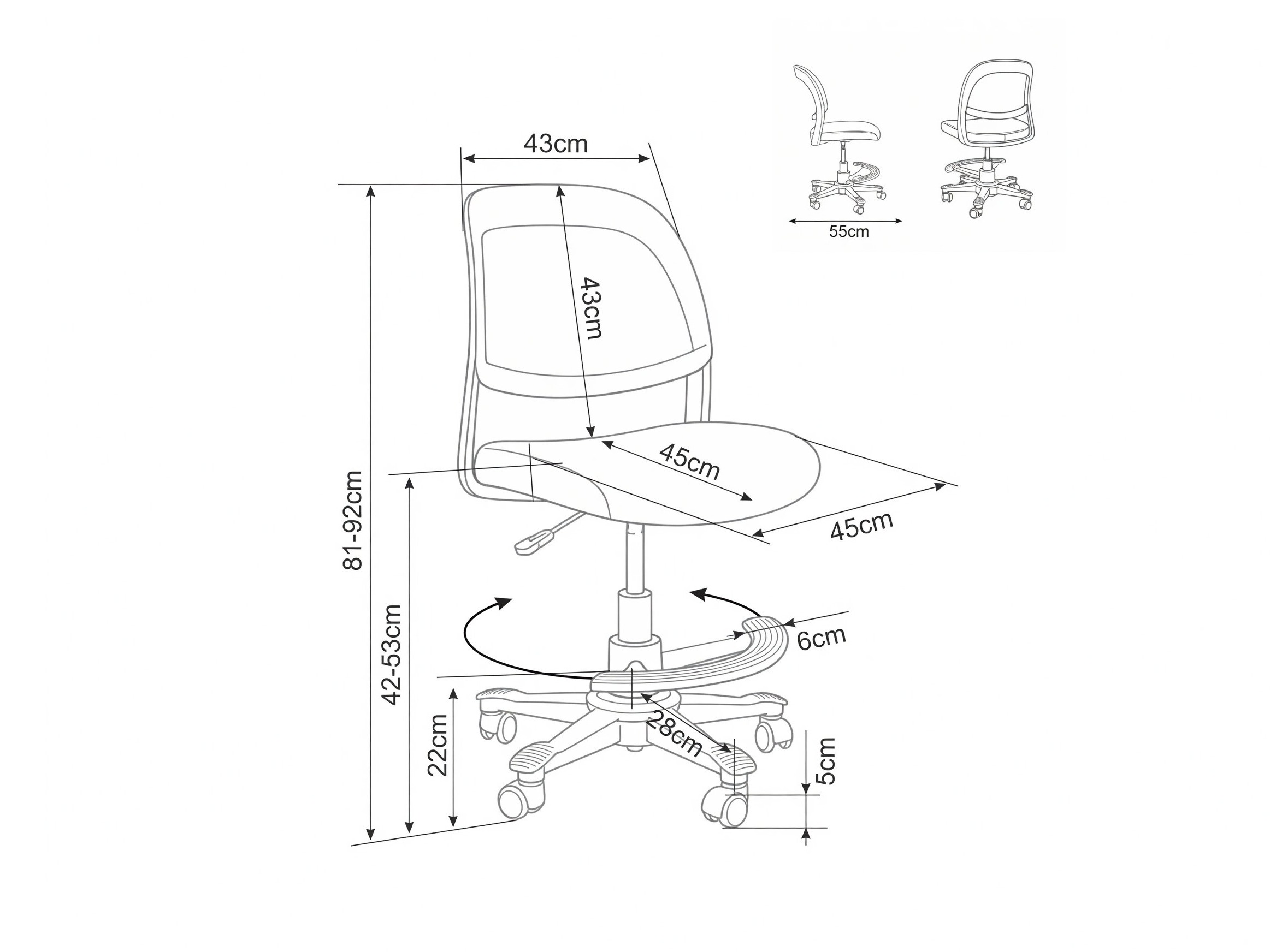 Silla para niños Detroit 952