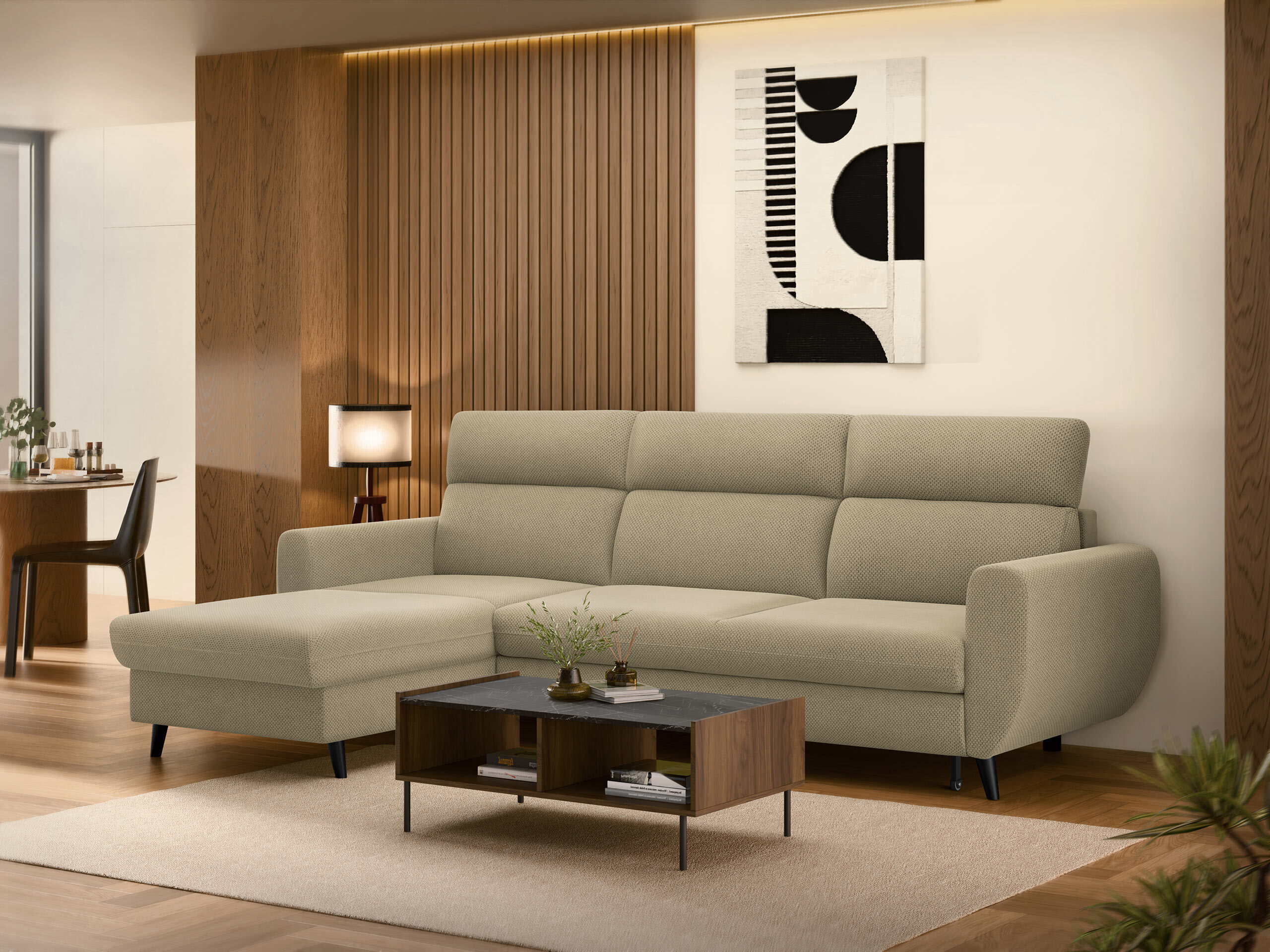 Sofá rinconero Temple 132 (Cruz 15)