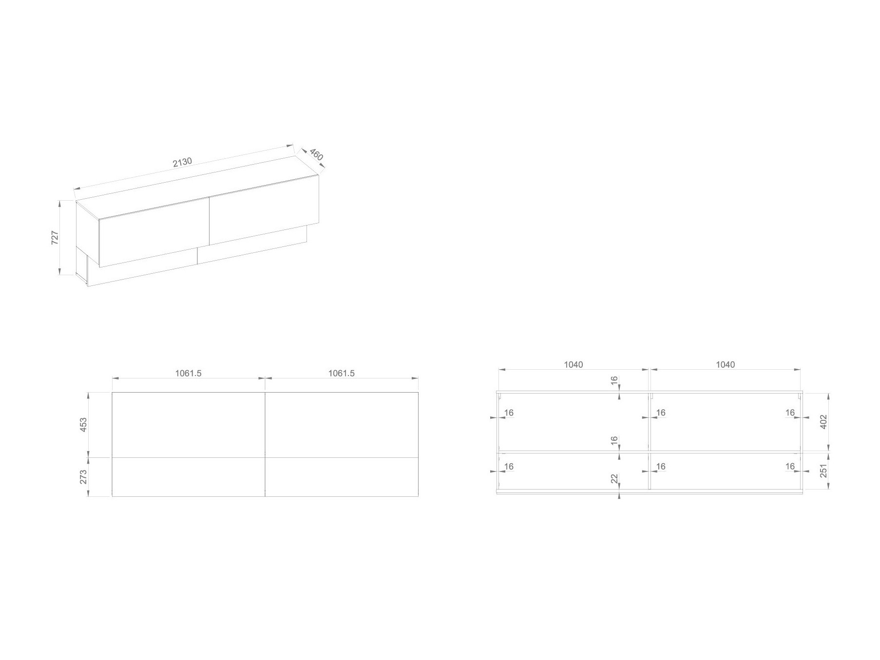 Armario de pared Sermavi 111