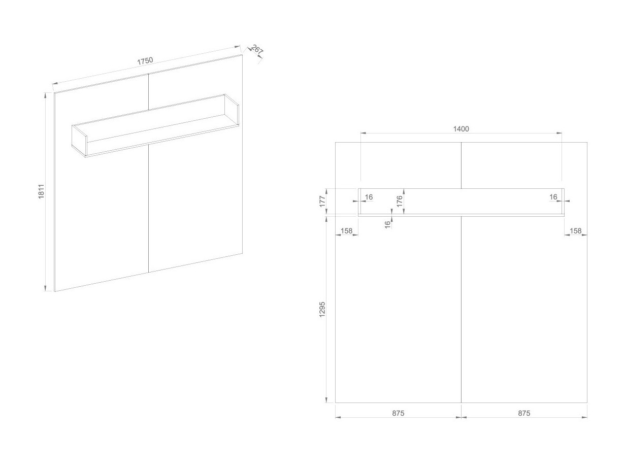 Estantería de pared Sermavi 123