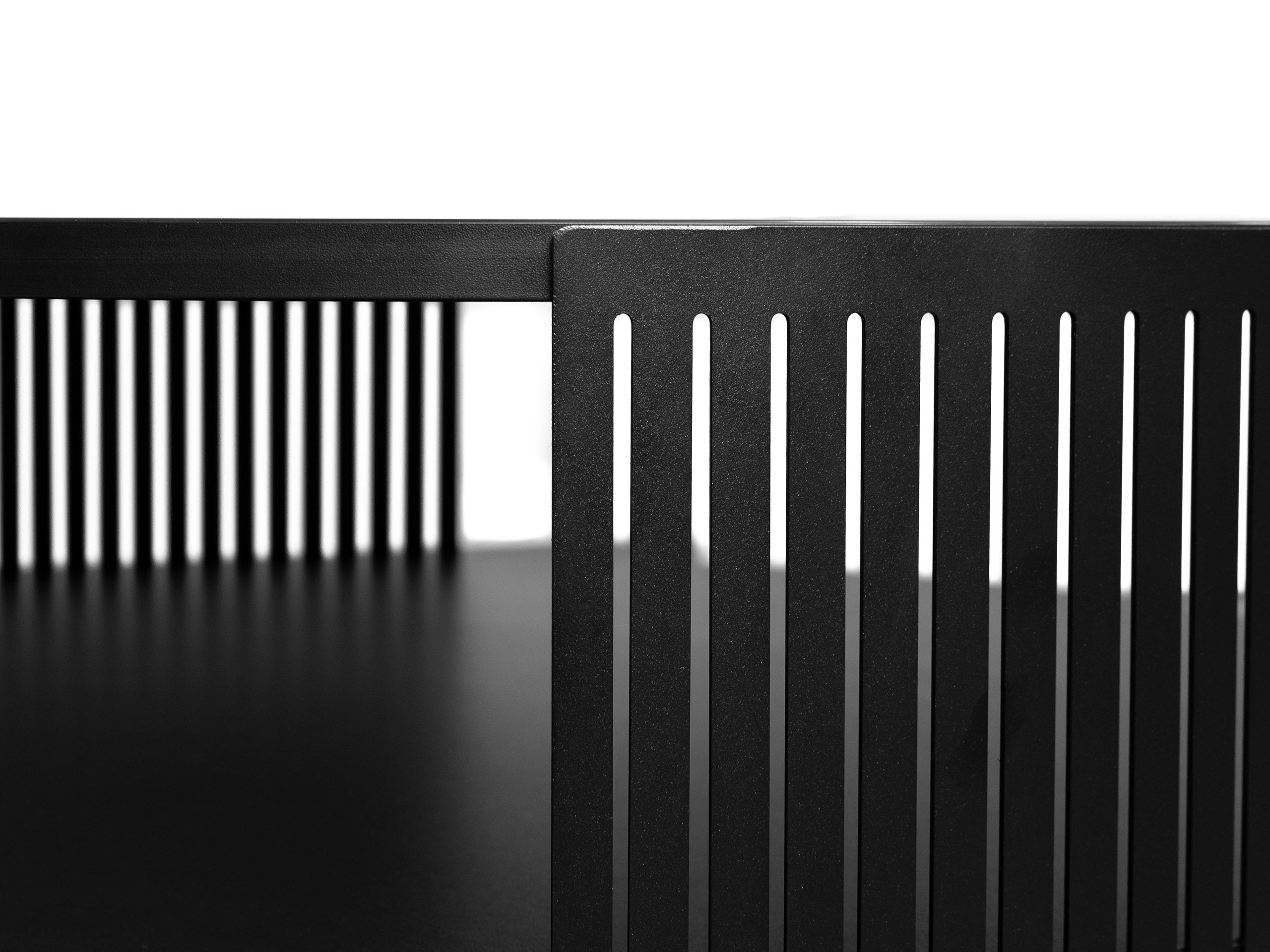 Mesa de centro Civer (Negro + Roble dorado artesanal)