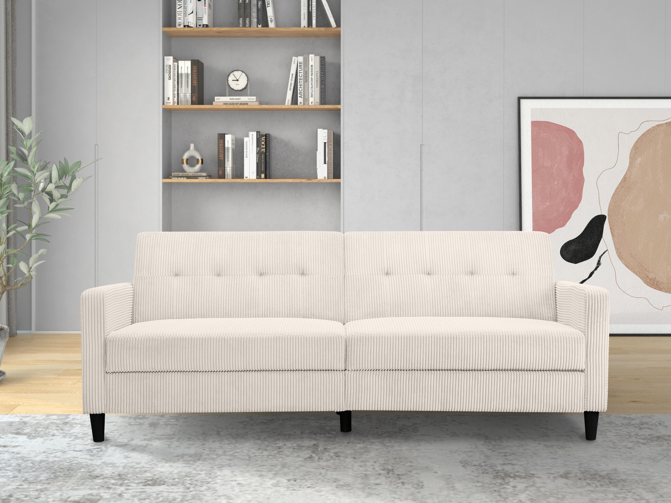Sofá cama Tulsa 626 (Crema)