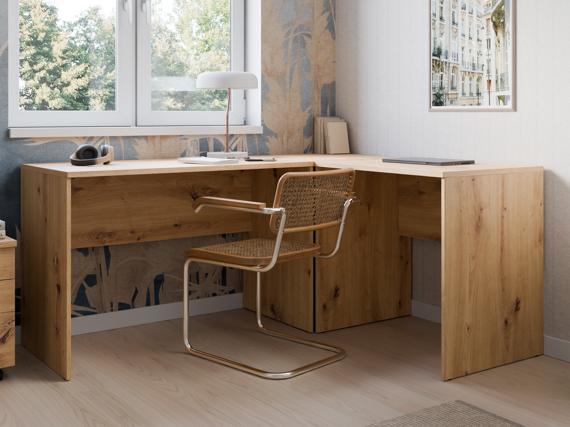 Mesa de oficina Fiofive 108 (Roble Artisan)