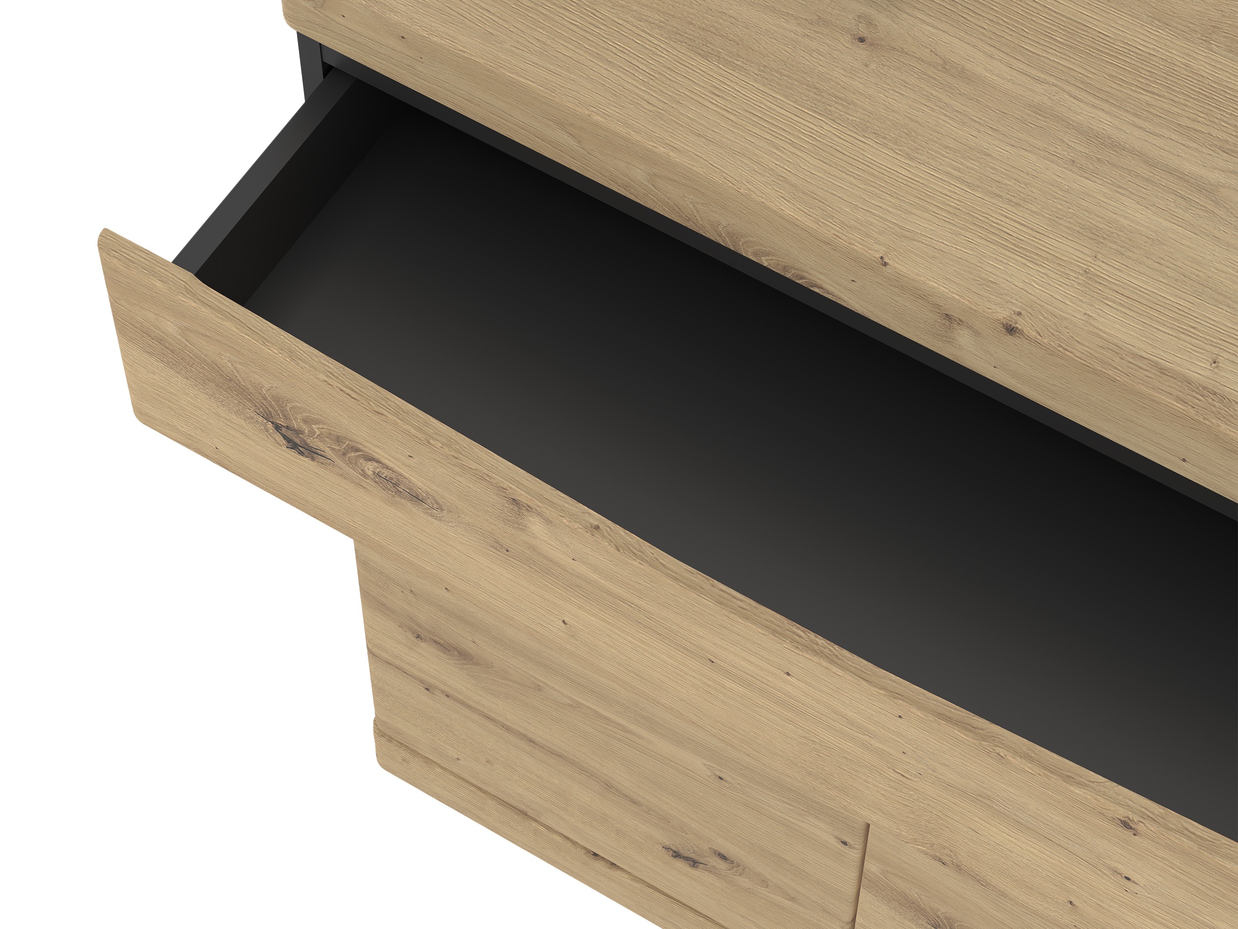 Cómoda Venlori 115 (Roble Artisan + Antracita)