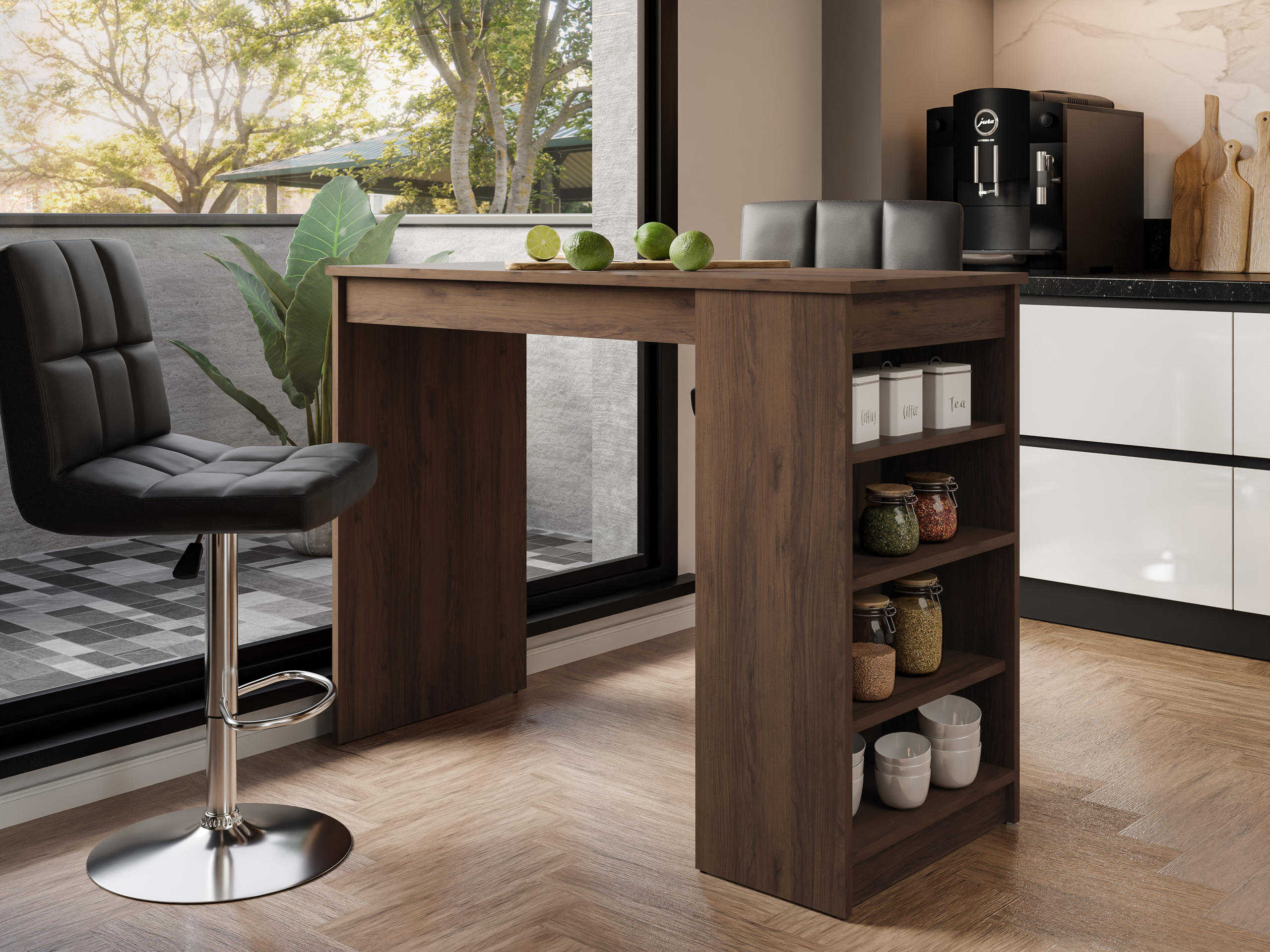 Mesa de bar Comfivo Cedrus (Nogal)