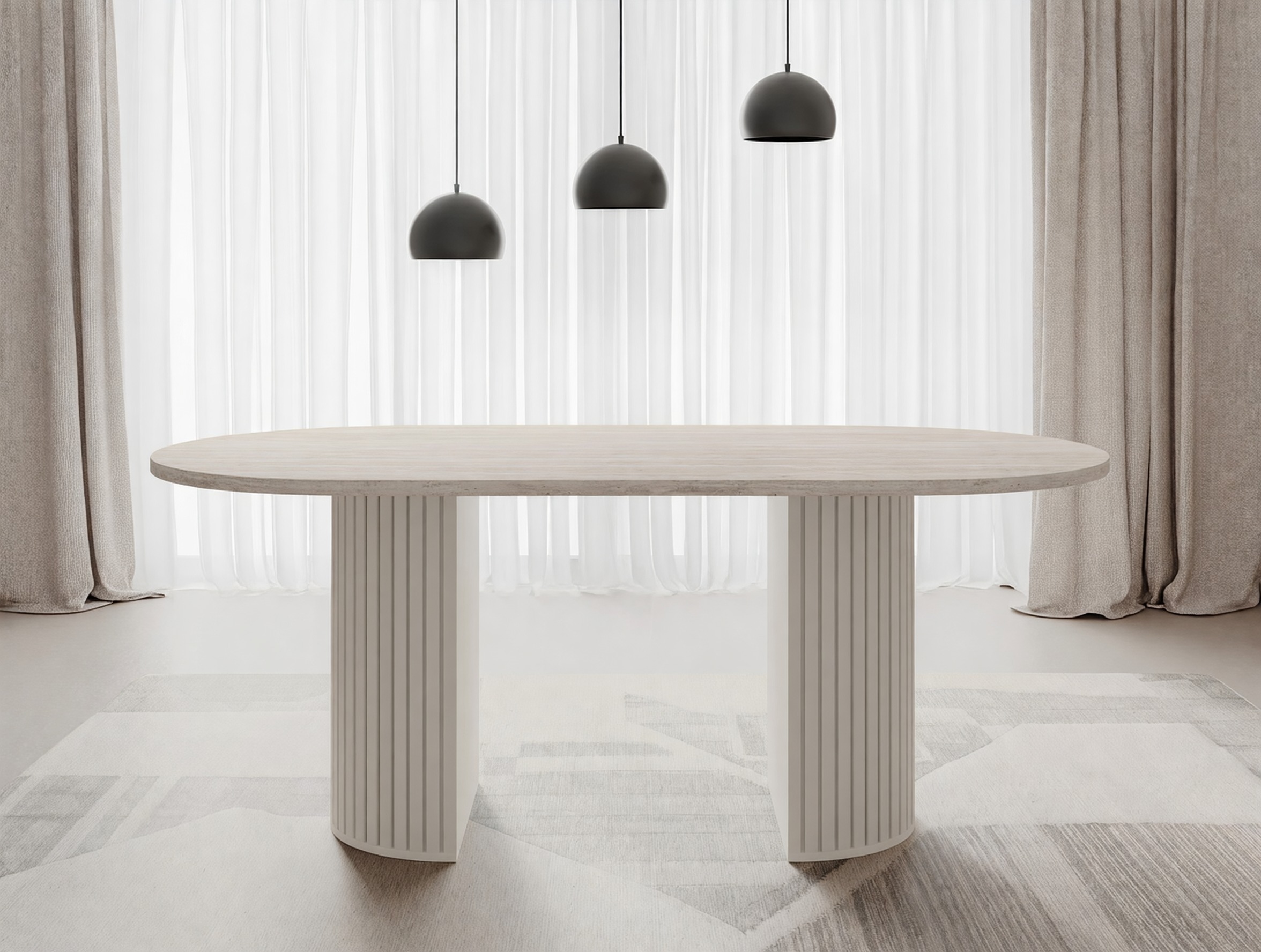 Mesa Comfivo Ulma (Travertino claro + Beige)