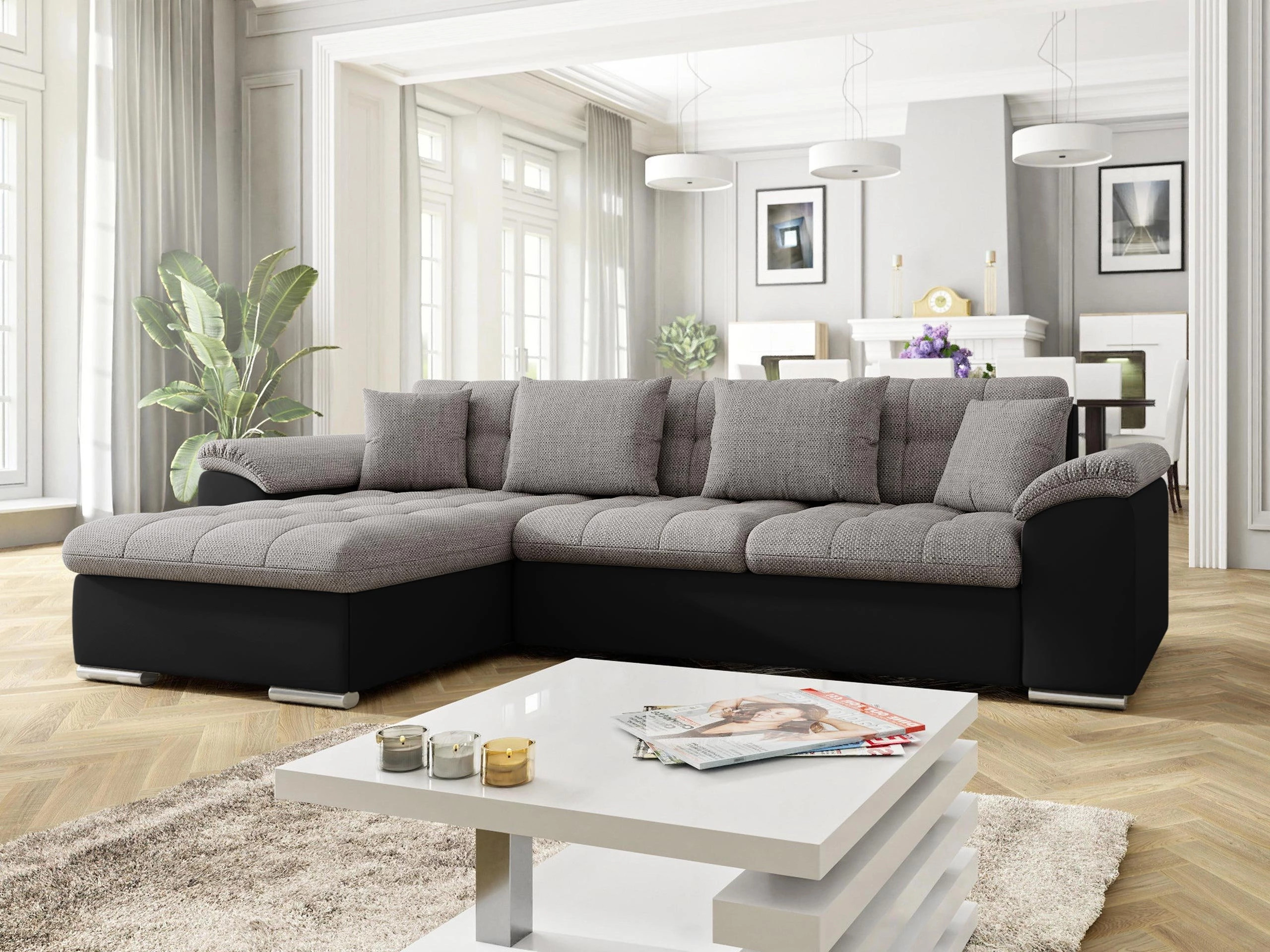 Sofá rinconero Comfivo Mica (Soft 011 + Lawa 05)