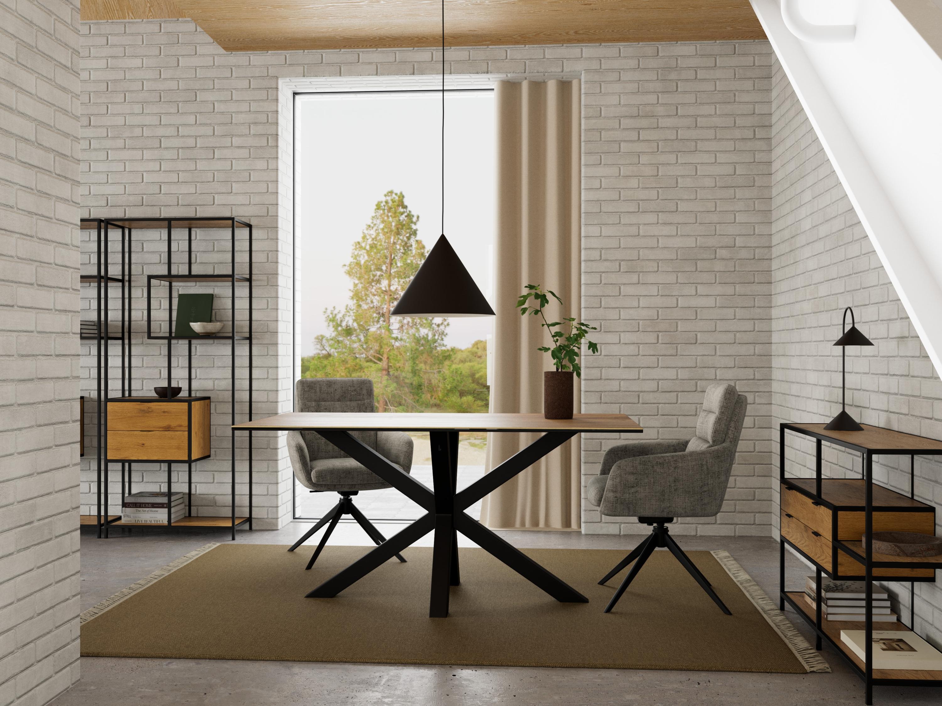 Silla Norsica 1034 (Negro + Gris)