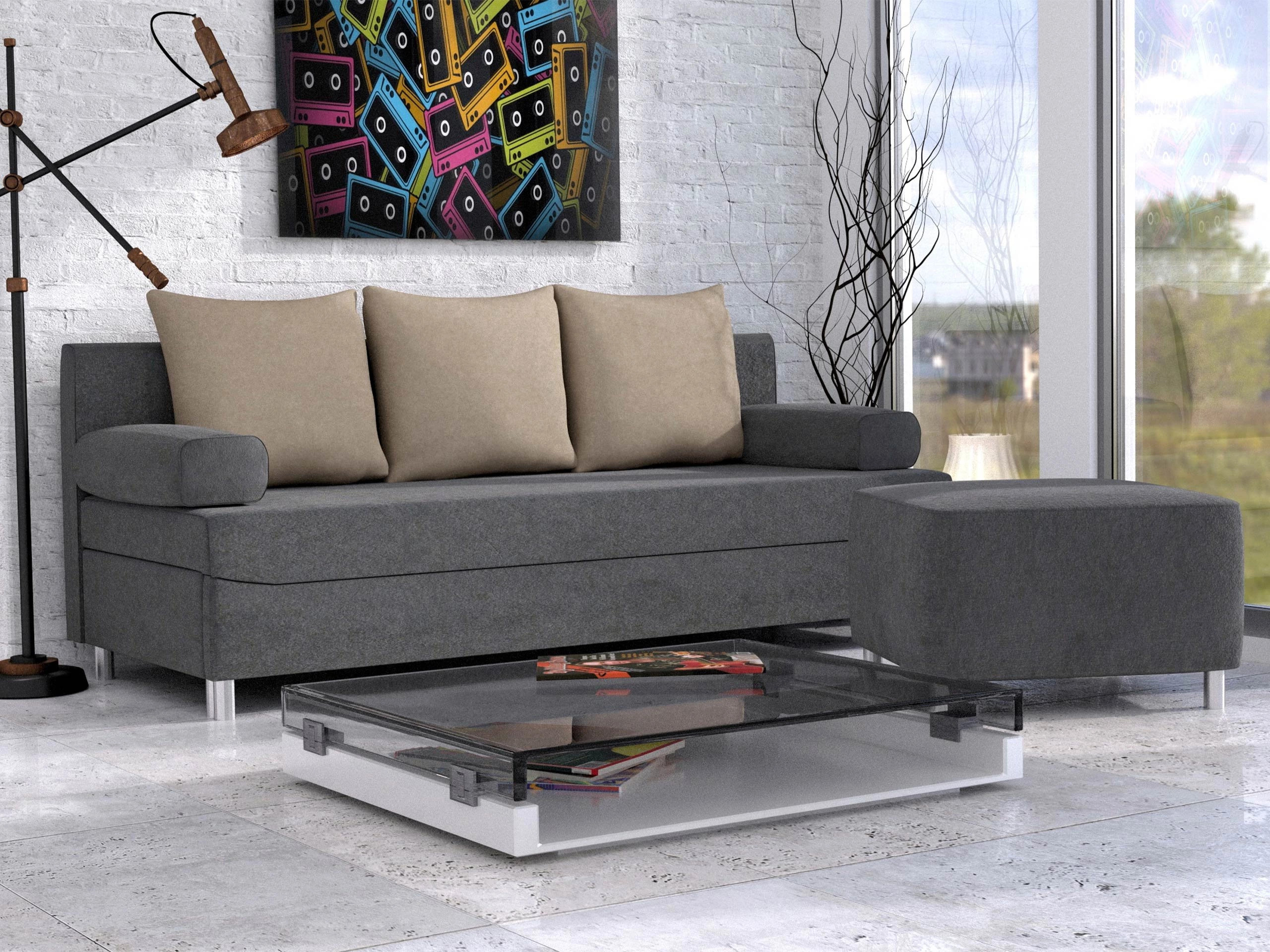 Conjunto de muebles tapizado Comfivo Artes (Alova 36 + Alova 07)