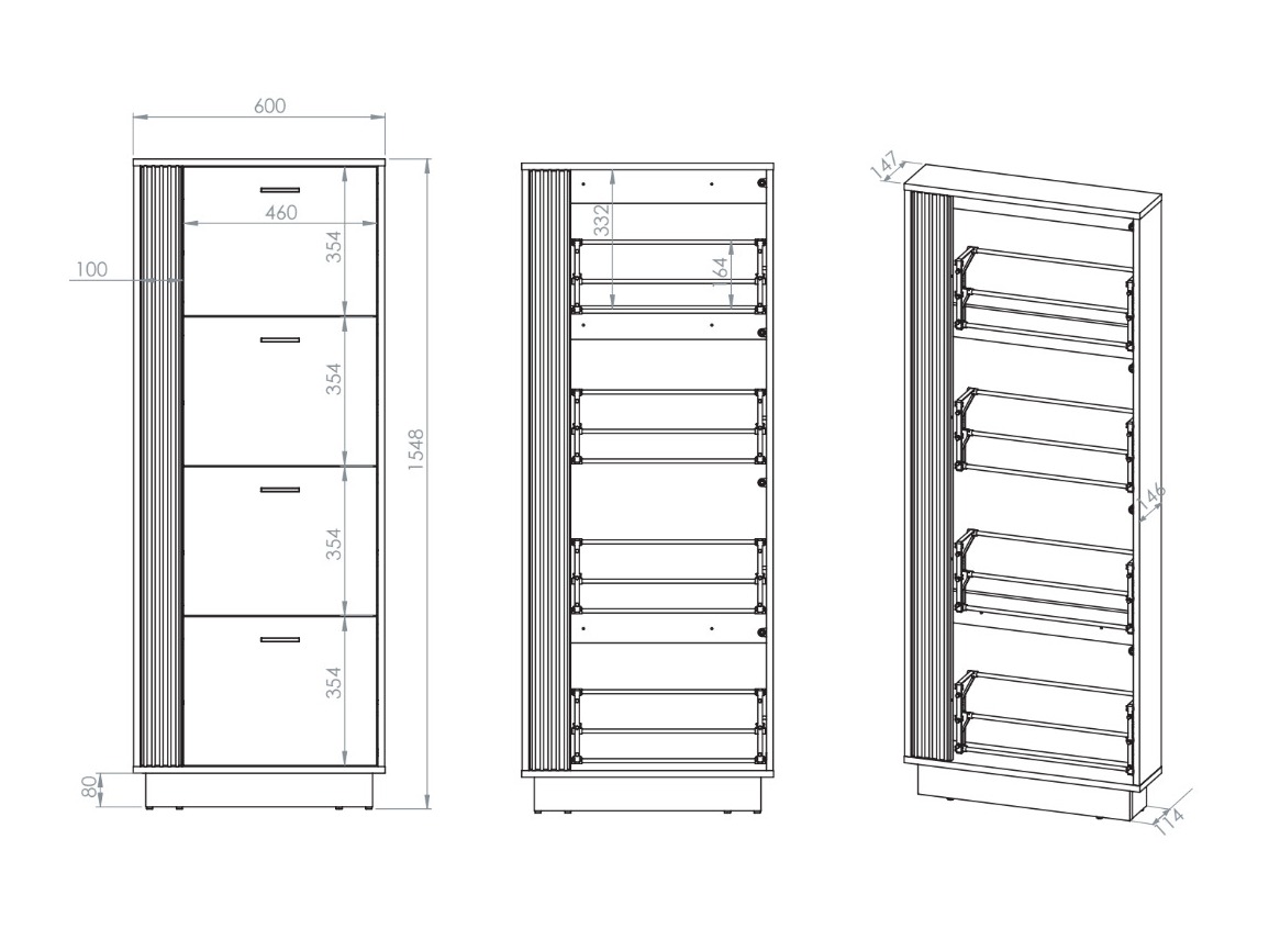Estante para zapatos Revcire 111