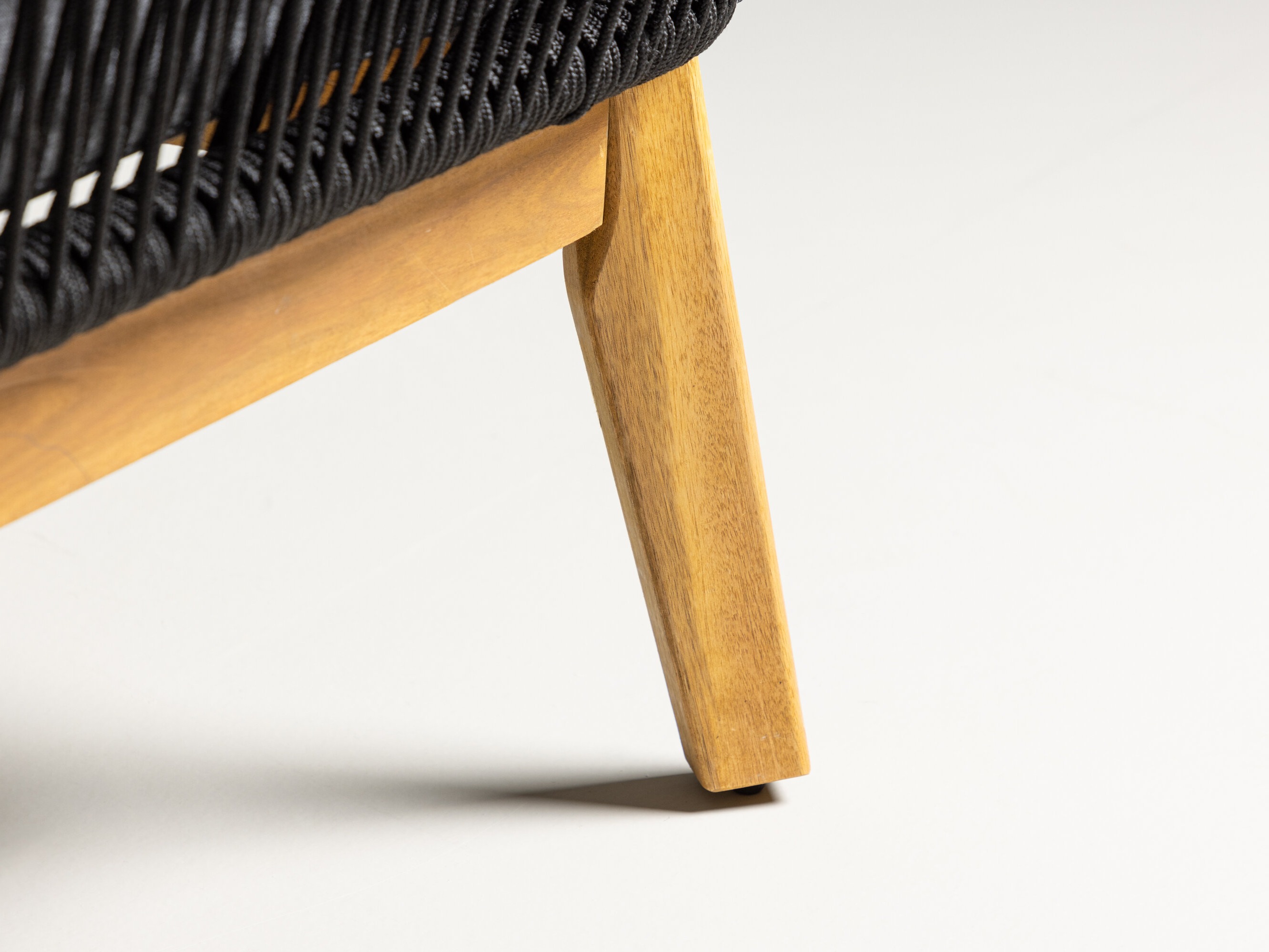Conjunto de muebles de exterior Dallas 1085 (Acacia + Negro)