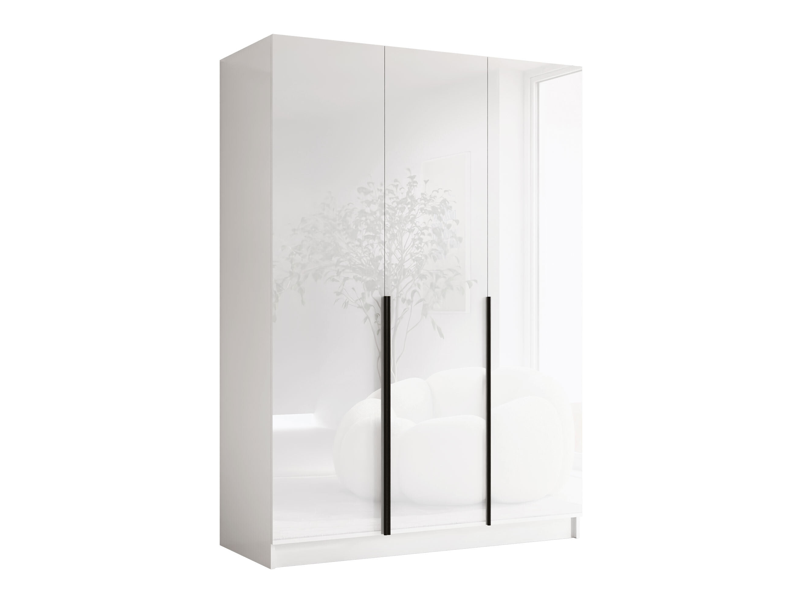 Armario Closico Decoron I (Blanco + Blanco brillante)