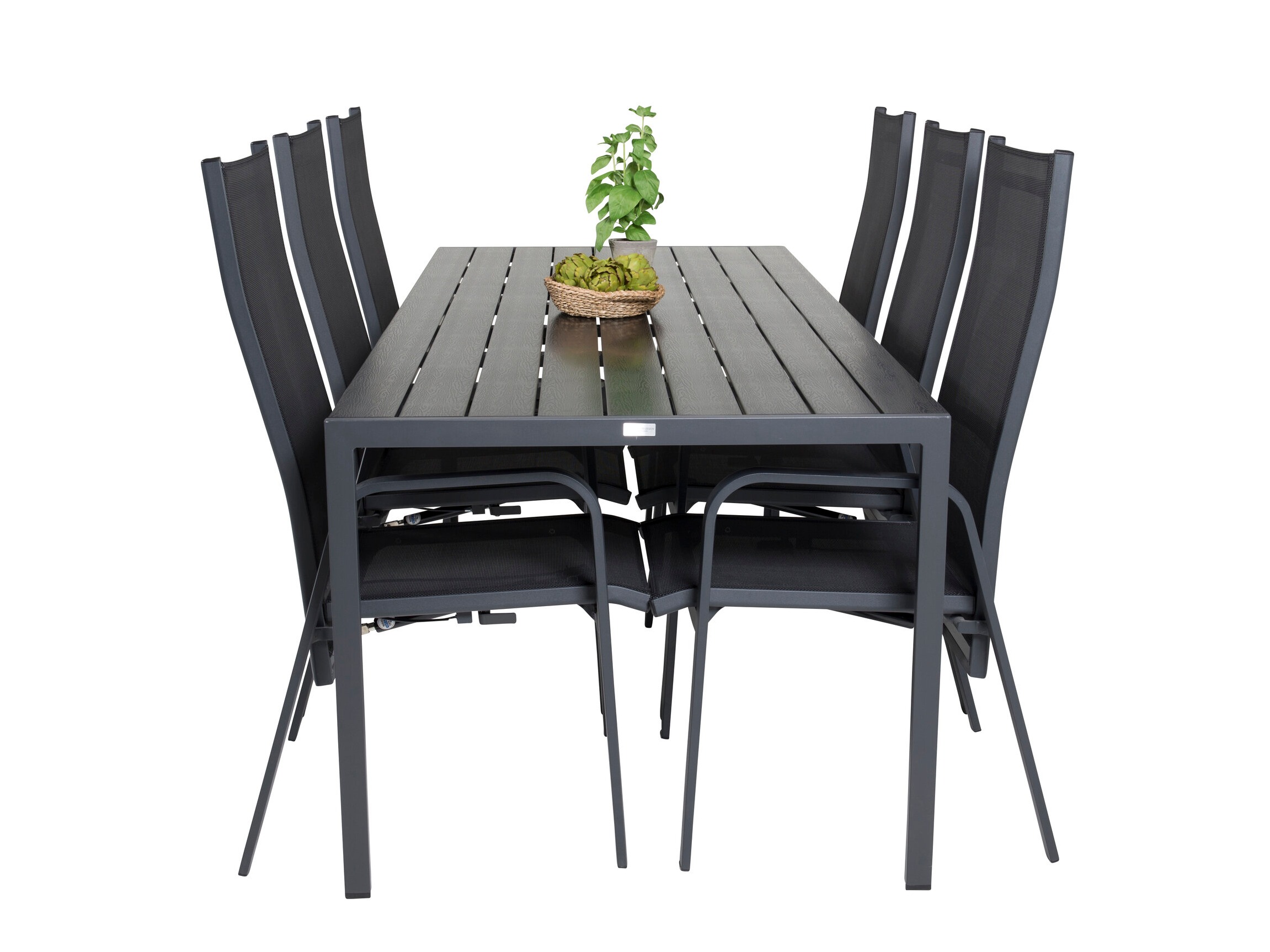 Conjunto de mesa y sillas Dallas 5295 (Negro)