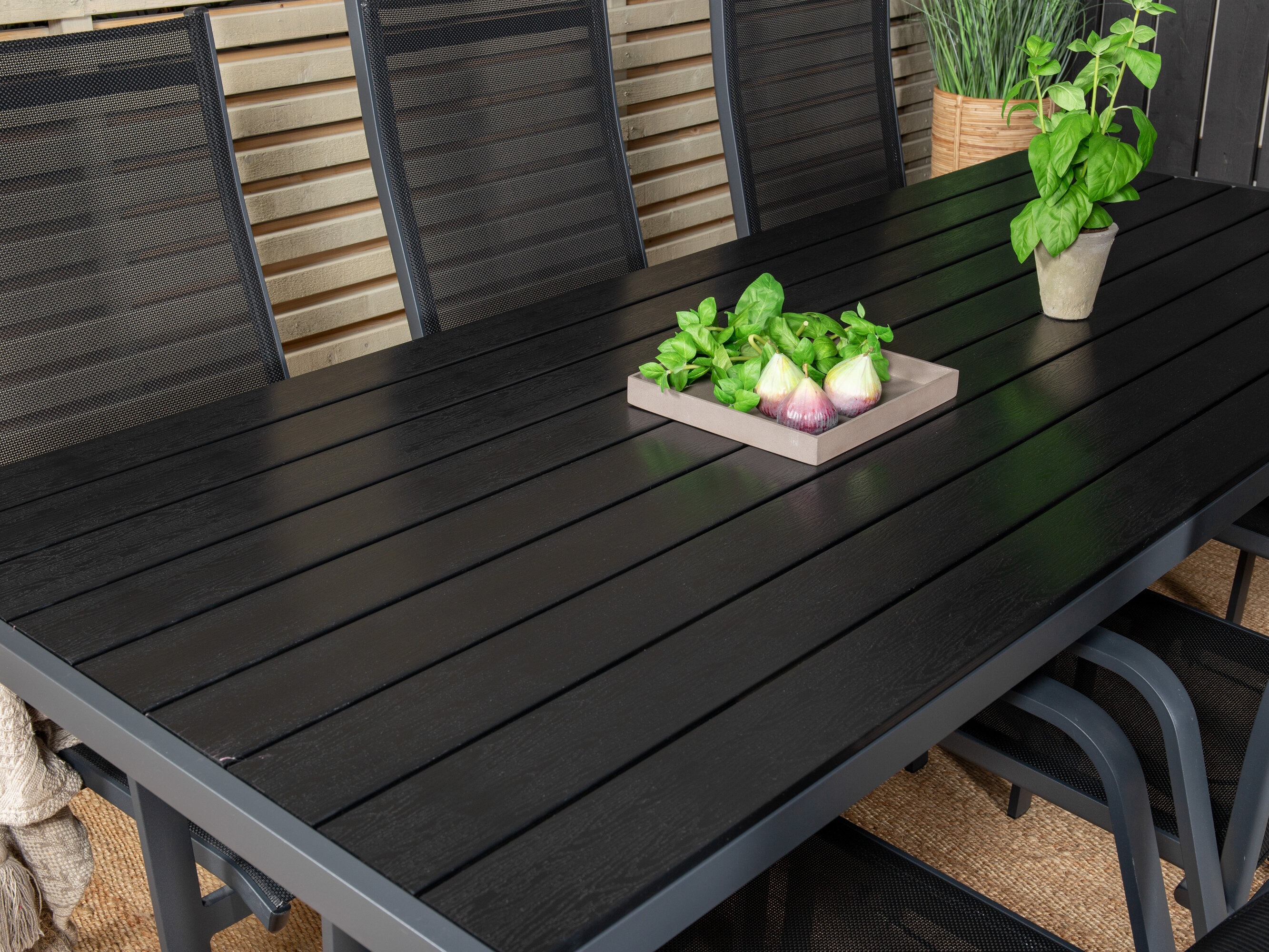 Conjunto de mesa y sillas Dallas 5295 (Negro)