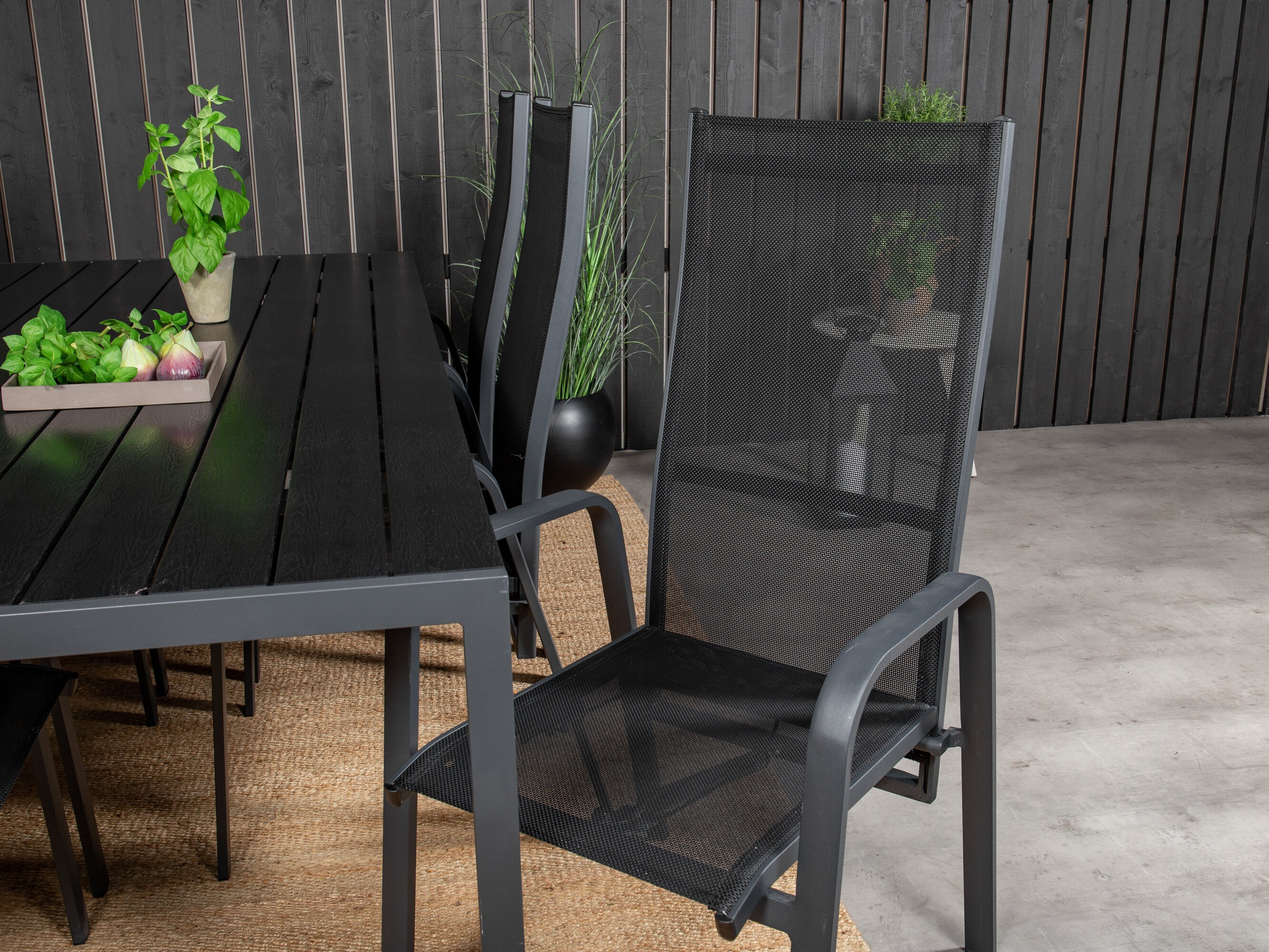 Conjunto de mesa y sillas Dallas 5295 (Negro)