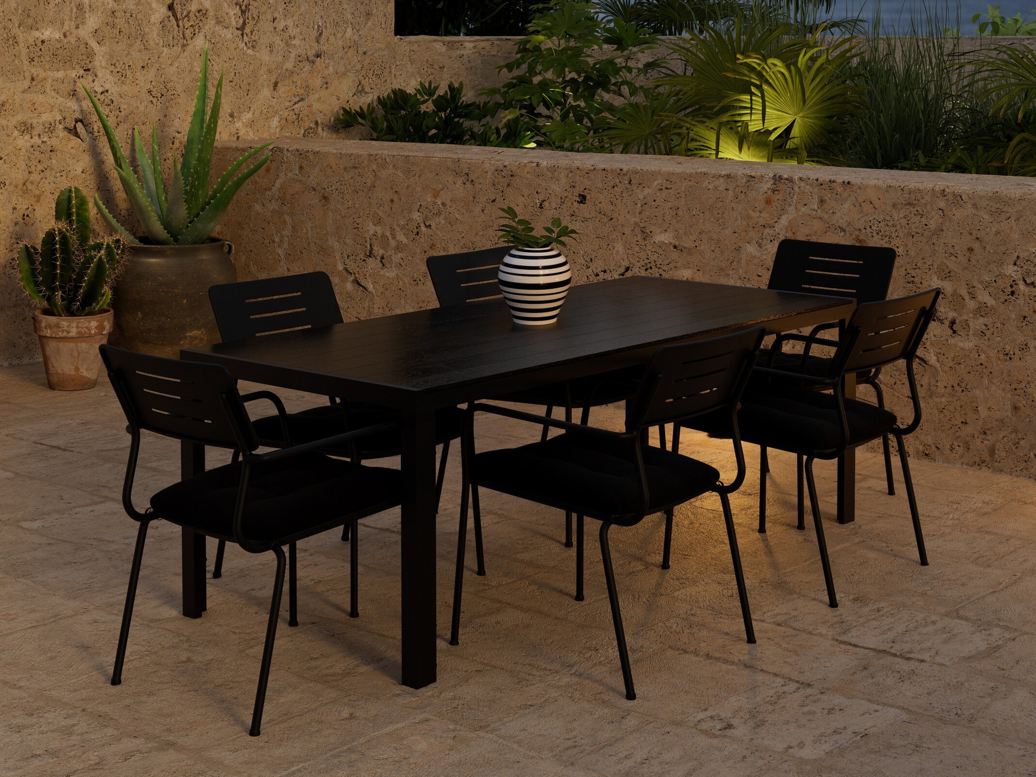 Conjunto de mesa y sillas Dallas 5296