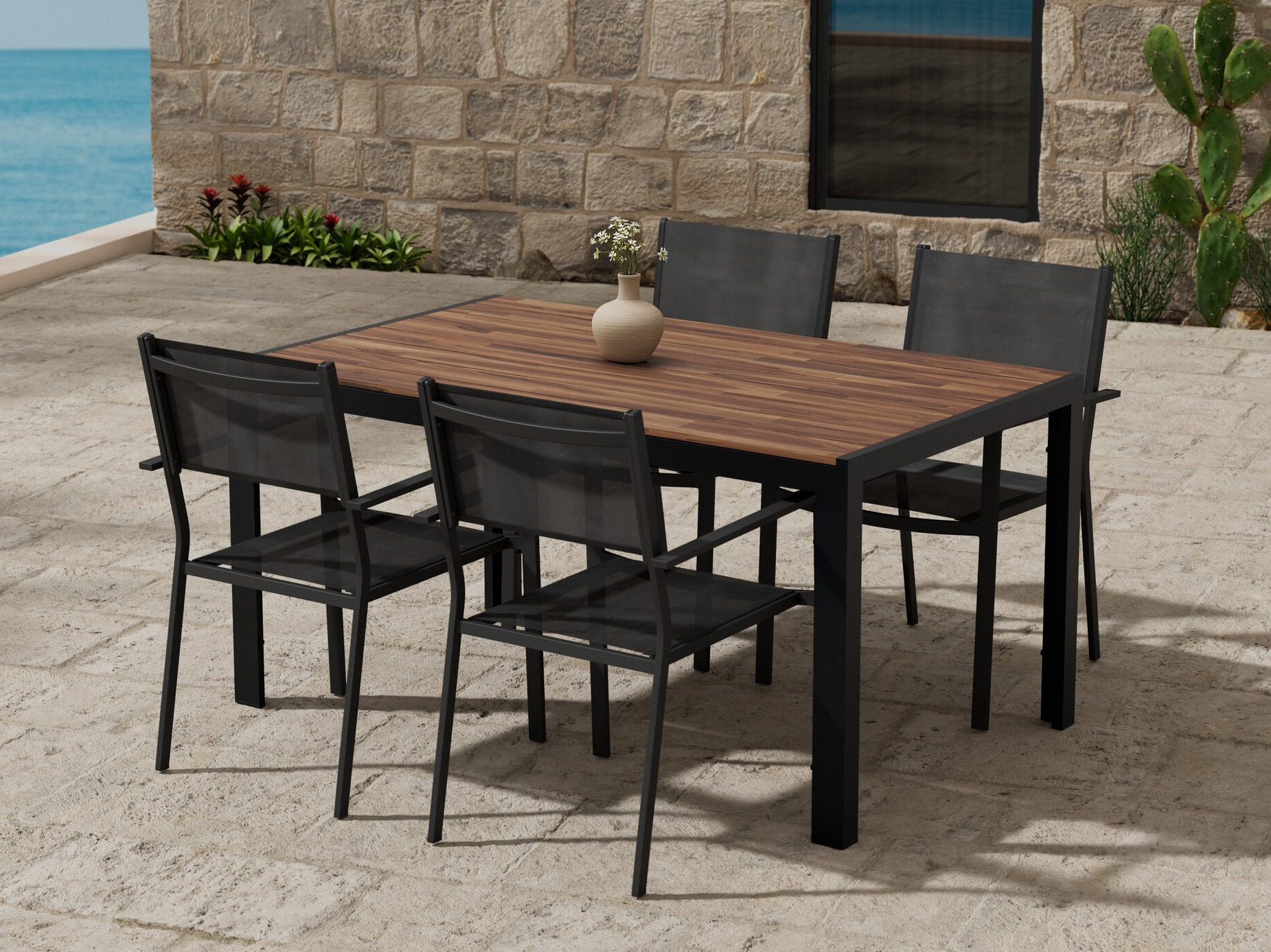 Conjunto de mesa y sillas Dallas 5299