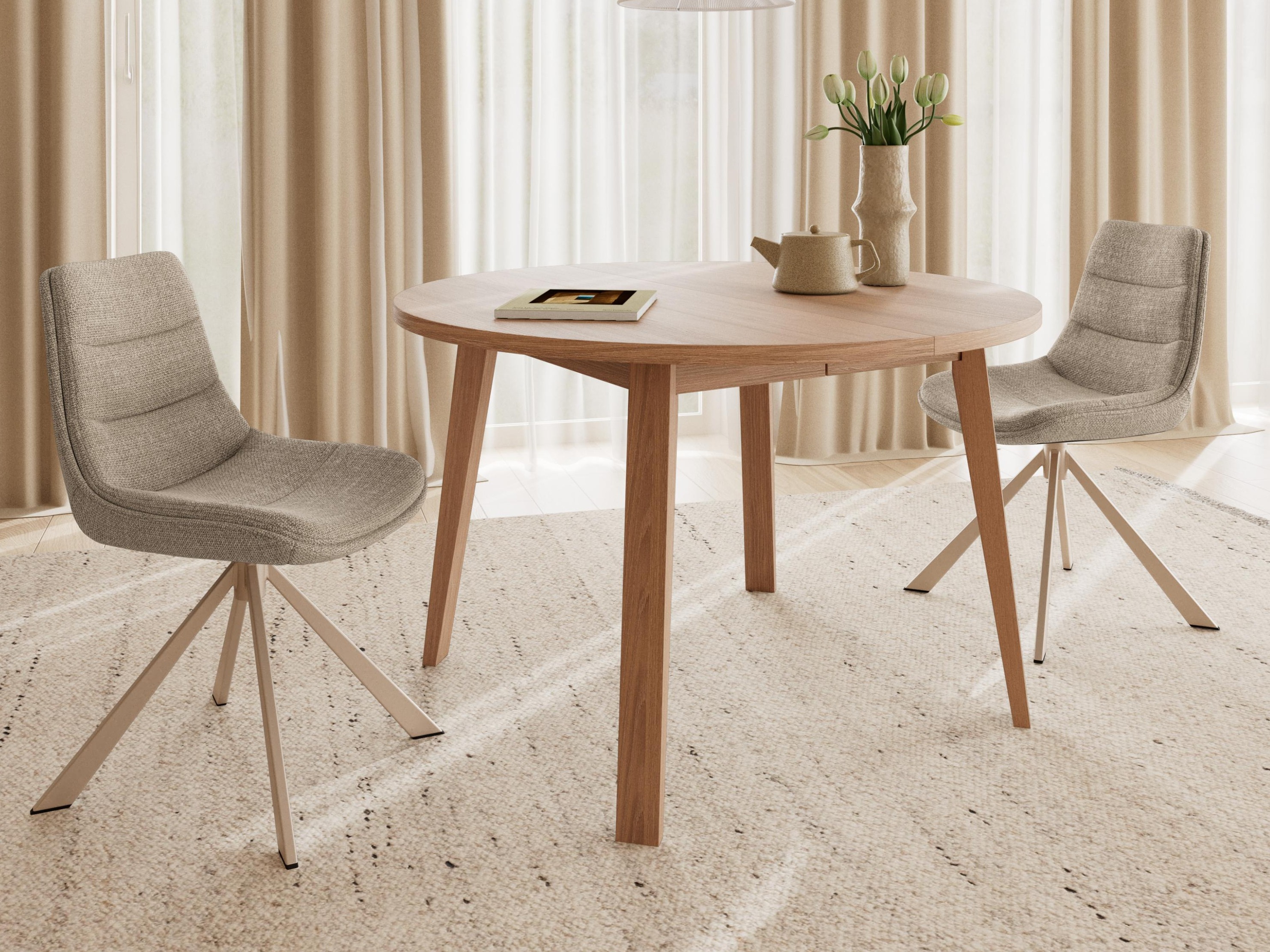 Mesa Norsica Albene 105 (Luminoso madera)