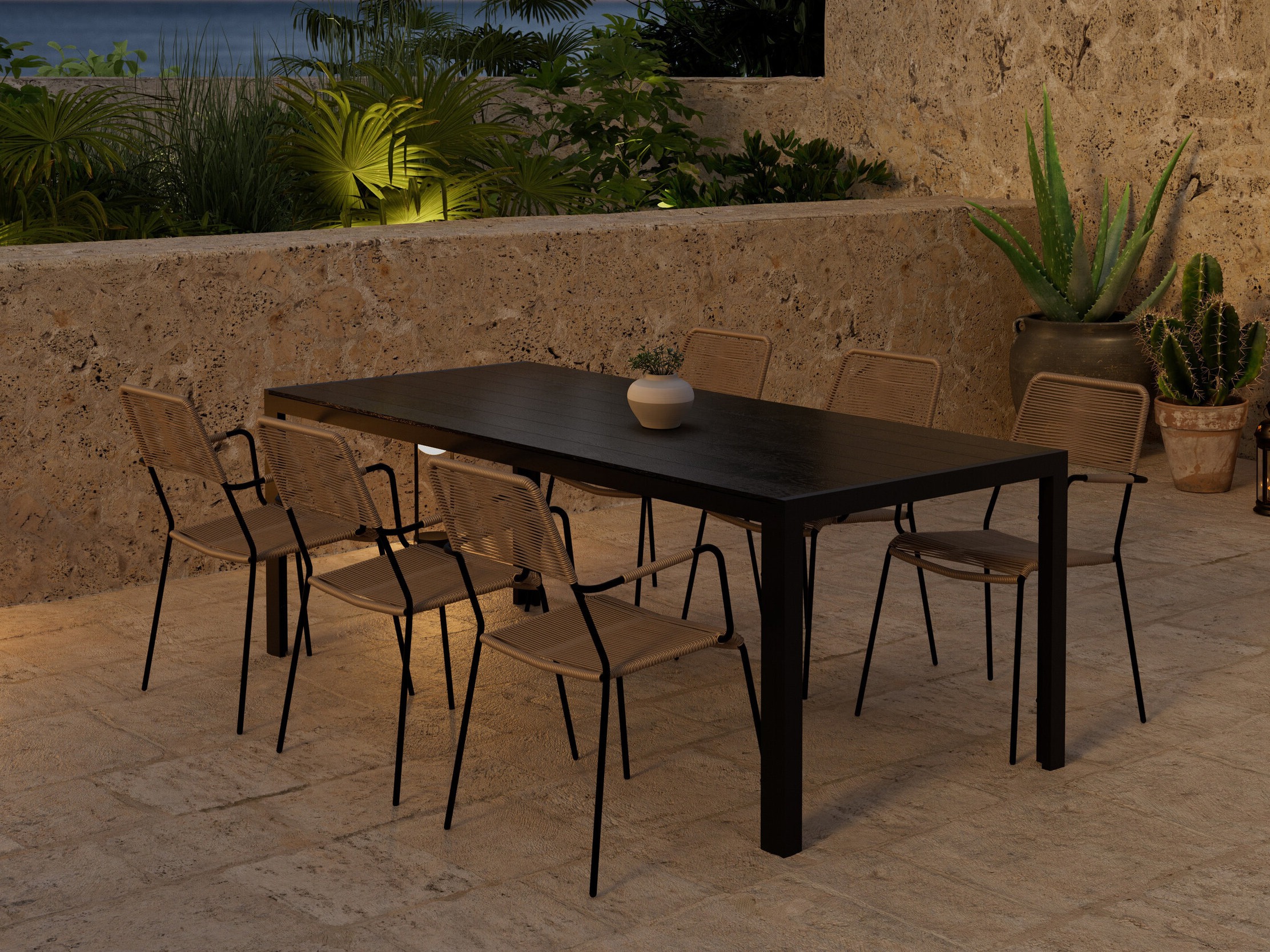 Conjunto de mesa y sillas Dallas 5302