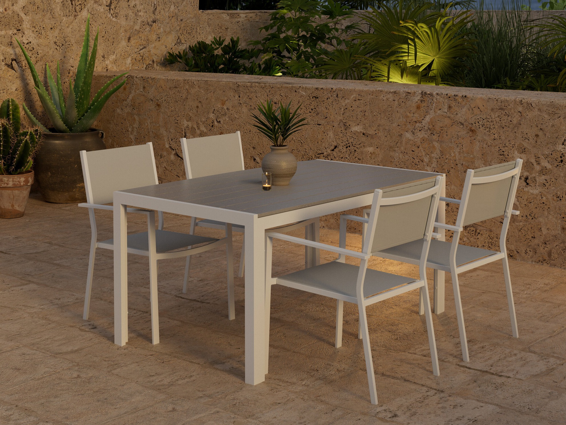 Conjunto de mesa y sillas Dallas 5303