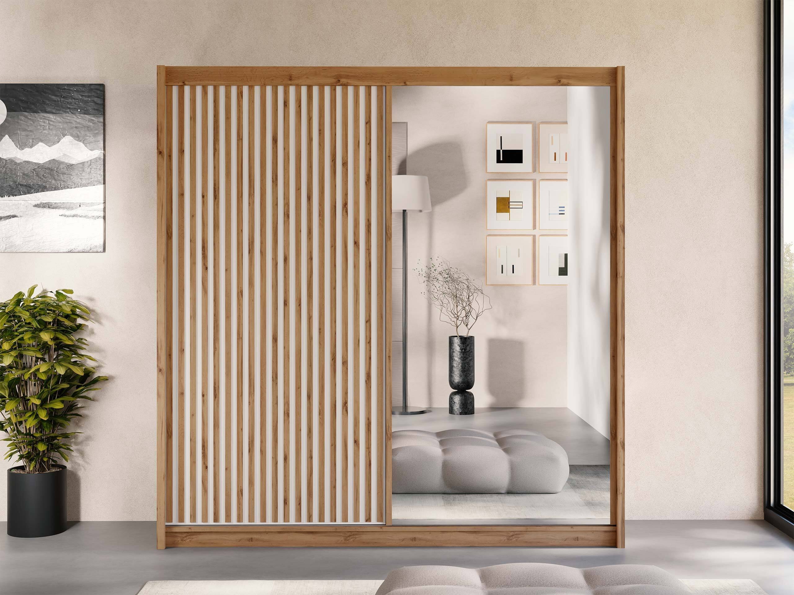 Armario Gemes (Roble wotan + Blanco)
