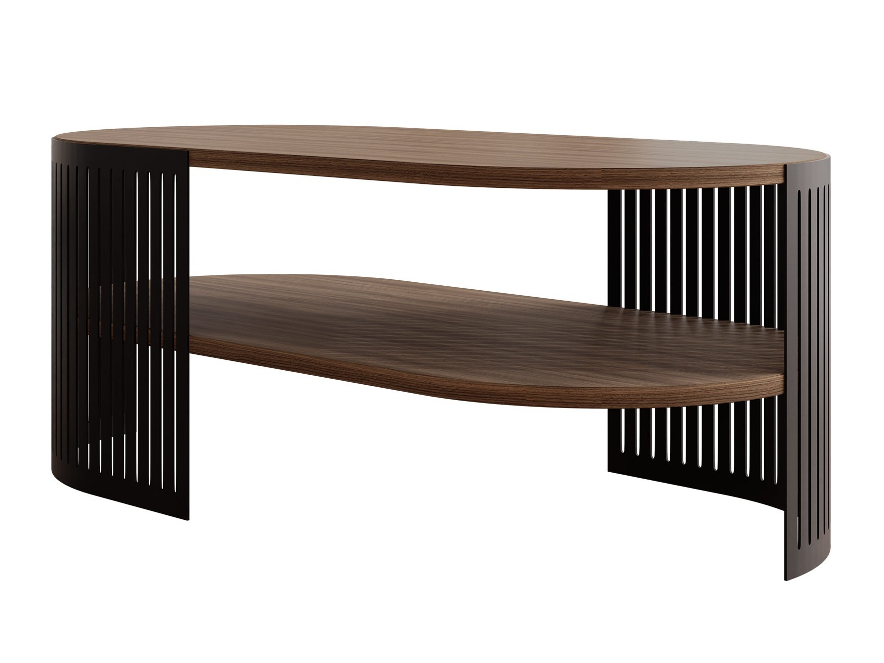 Mesa de centro Civer VI (Negro + Nogal)