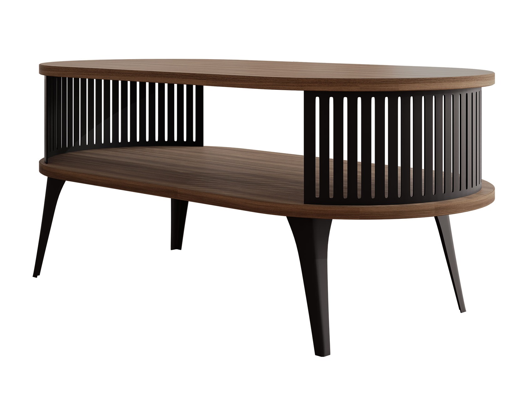 Mesa de centro Vitum III (Negro + Nogal)