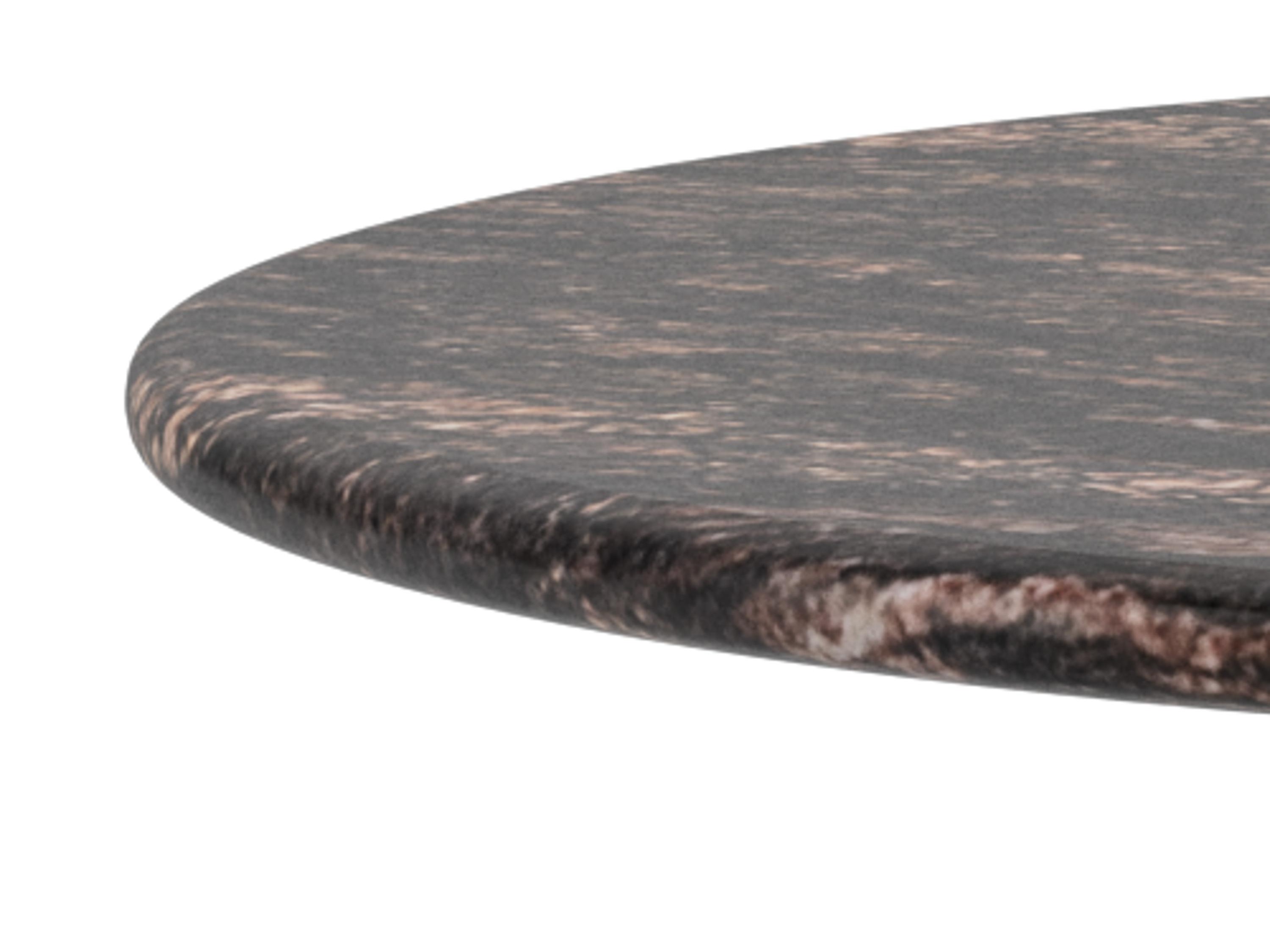 Mesa auxiliar Norsica 1074 (Marrón + Mármol marrón)